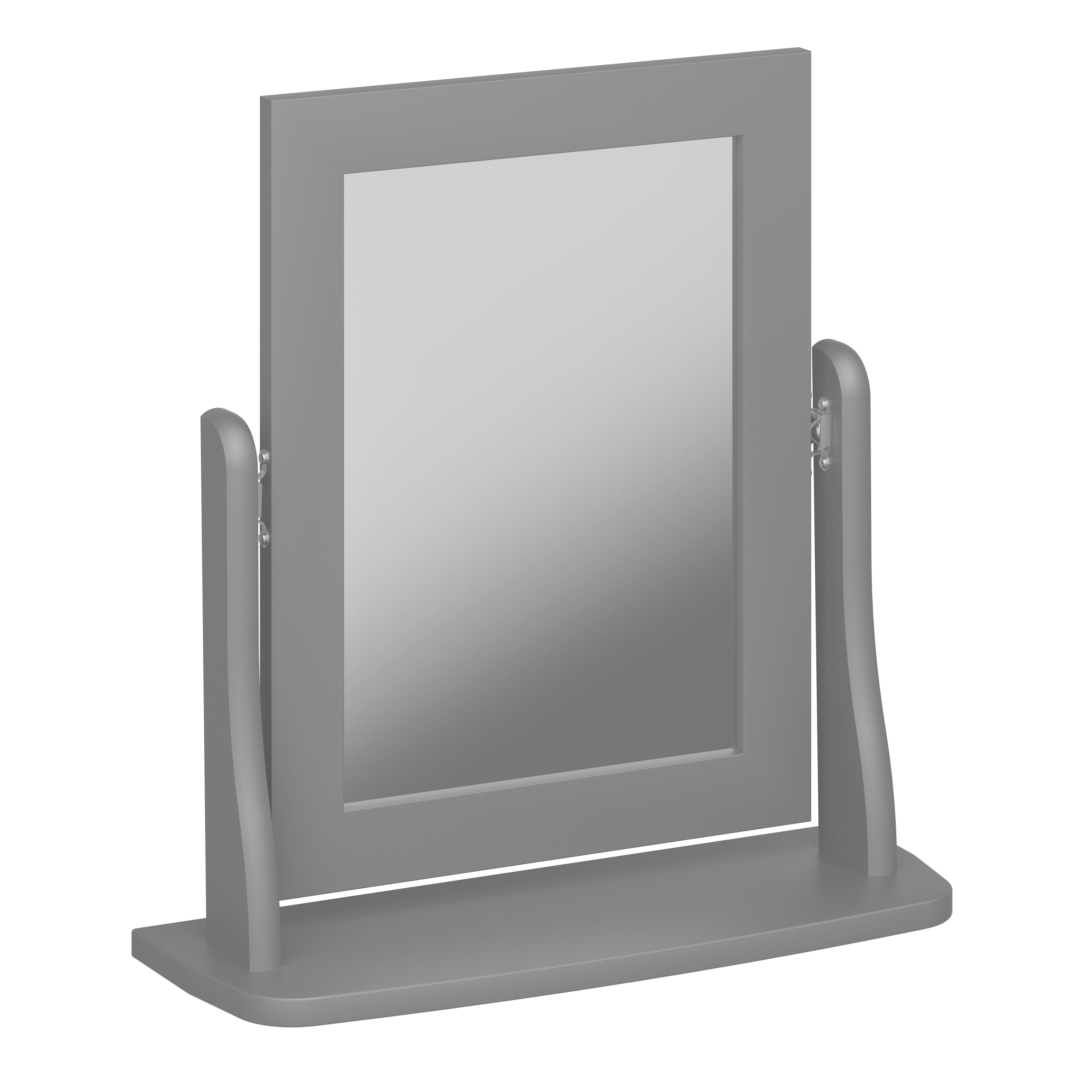 ebuy24 grau lackiert. Tischspiegel Spiegel Baroque