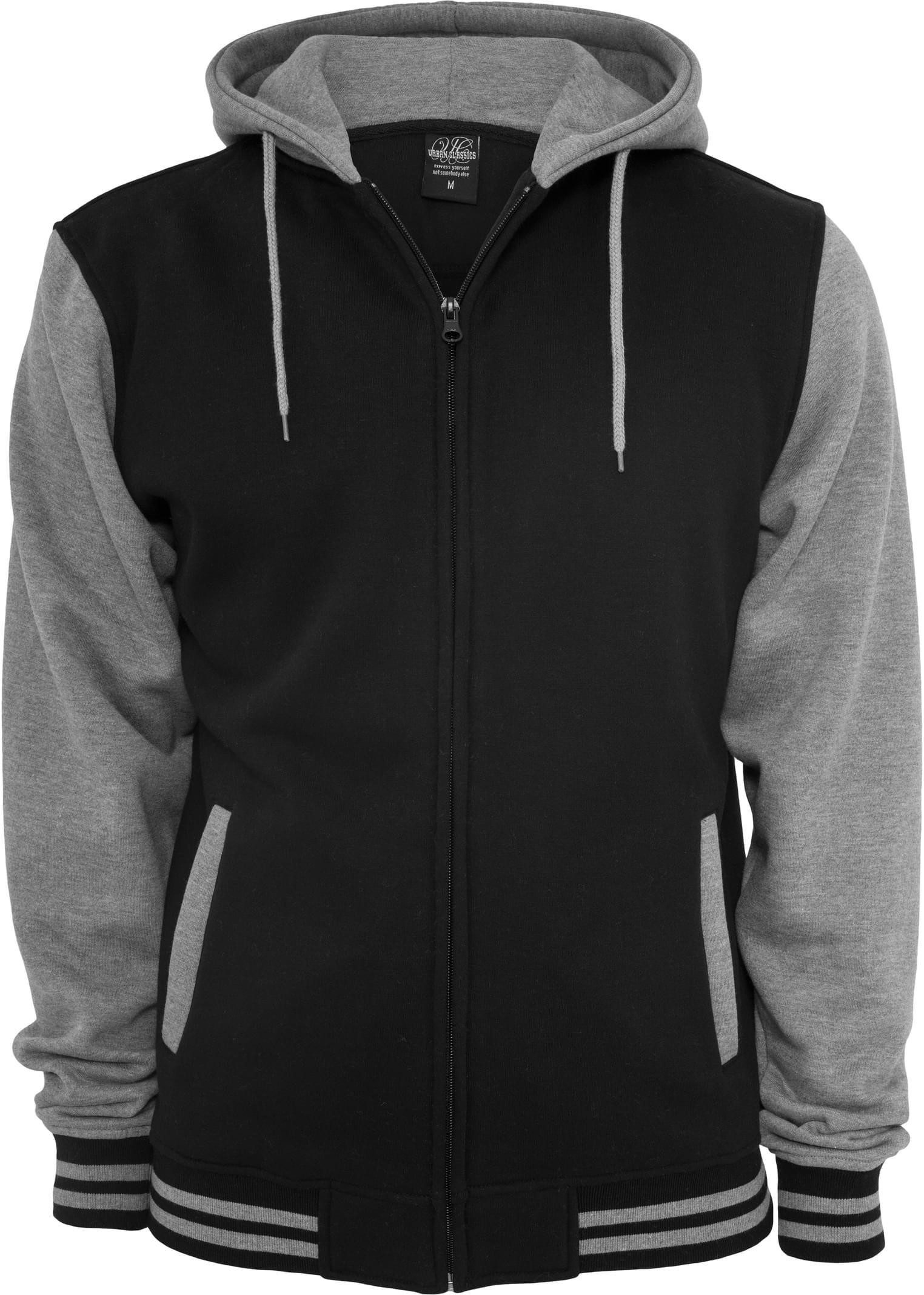 URBAN CLASSICS Kapuzensweatjacke 2-tone Zip Hoody Kapuzenjacke Herren
