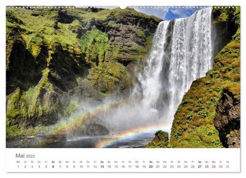 CALVENDO Wandkalender Faszination Island - Landschaftskalender 2023 (Premium, hochwertiger DIN A2 Wandkalender 2023, Kunstdruck in Hochglanz)