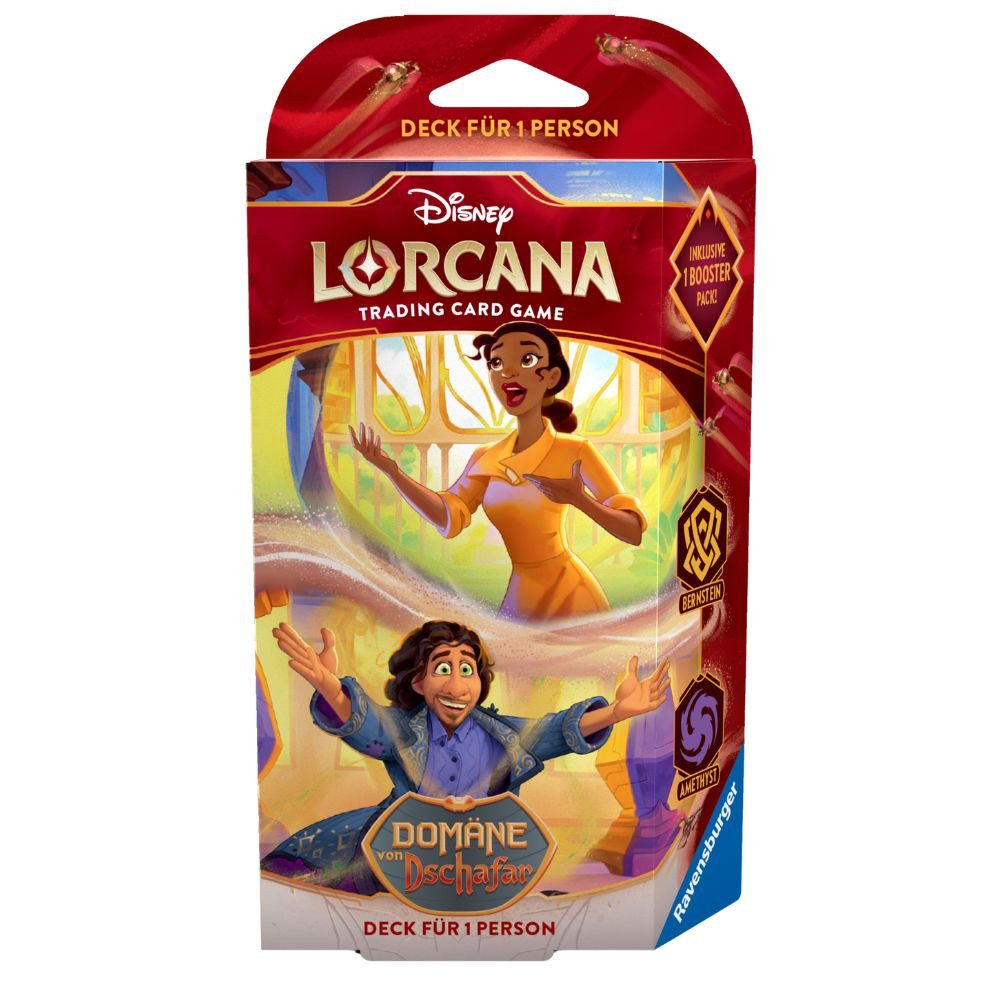 Ravensburger Sammelkarte Disney Lorcana Domäne von Dschafar Starter Deck Tiana & Bruno Deutsch