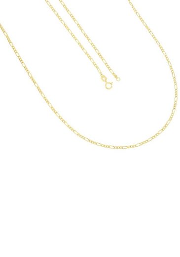 Firetti Goldkette »Figarokettengliederung, 2,0 mm breit, 2-fach diamantiert, halbmassiv, Glanzoptik«