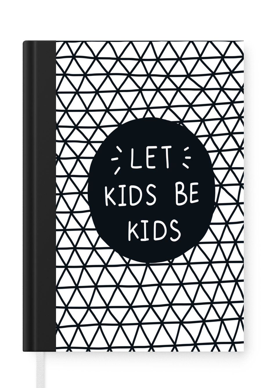 MuchoWow Notizbuch Kinder - Design - Zitat - Jungen - Mädchen - Baby - Kinder, Journal, Merkzettel, Tagebuch, Notizheft, A5, 98 Seiten, Haushaltsbuch