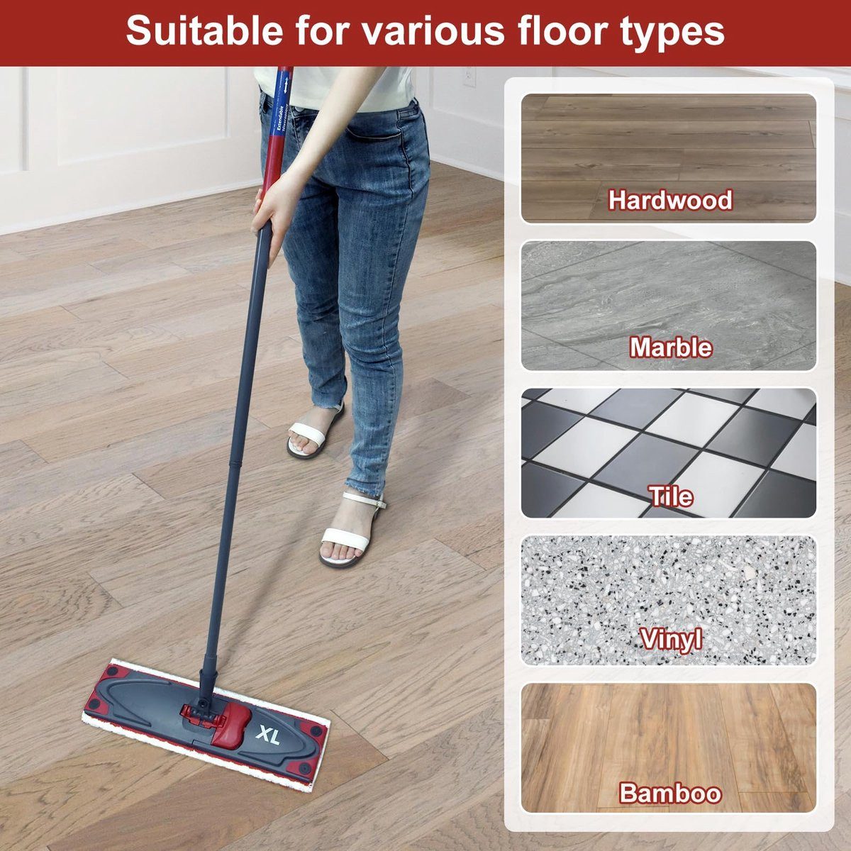 Kraftverdia 5er Pack Microfaser-Bezüge für Vileda Ultramax XL Mikrofaserpad – Bild 5 von 5