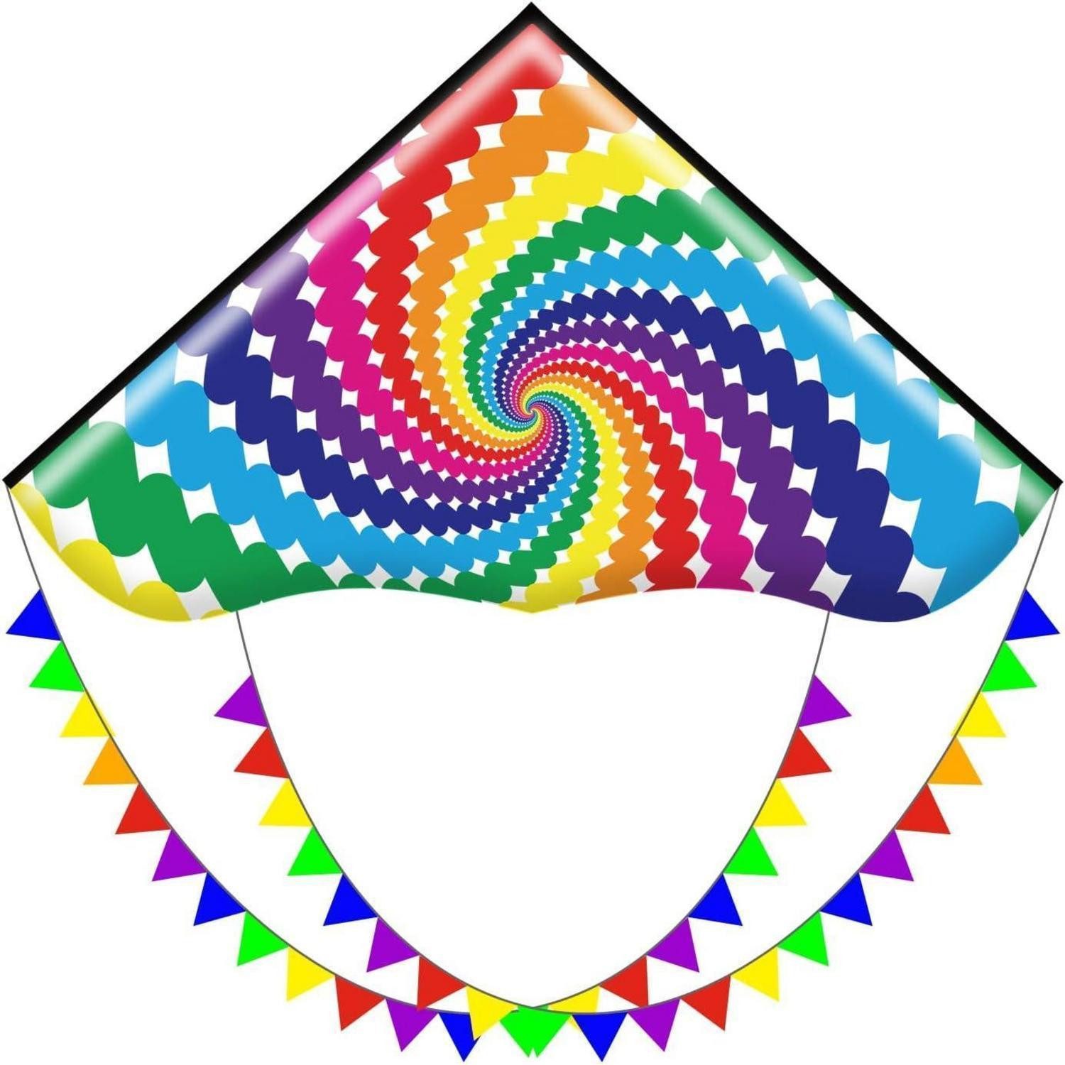 LuxusKollektion Kite Drachen Delta Kinder Erwachsene Anfänger Leine Lollipop
