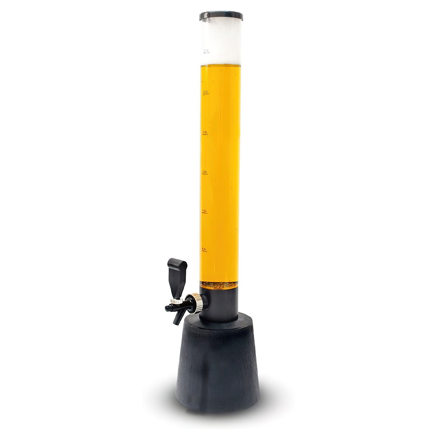 Goods+Gadgets Trinksystem Biersäule mit Zapfhahn Getränkespender Party Fass Bier Tower