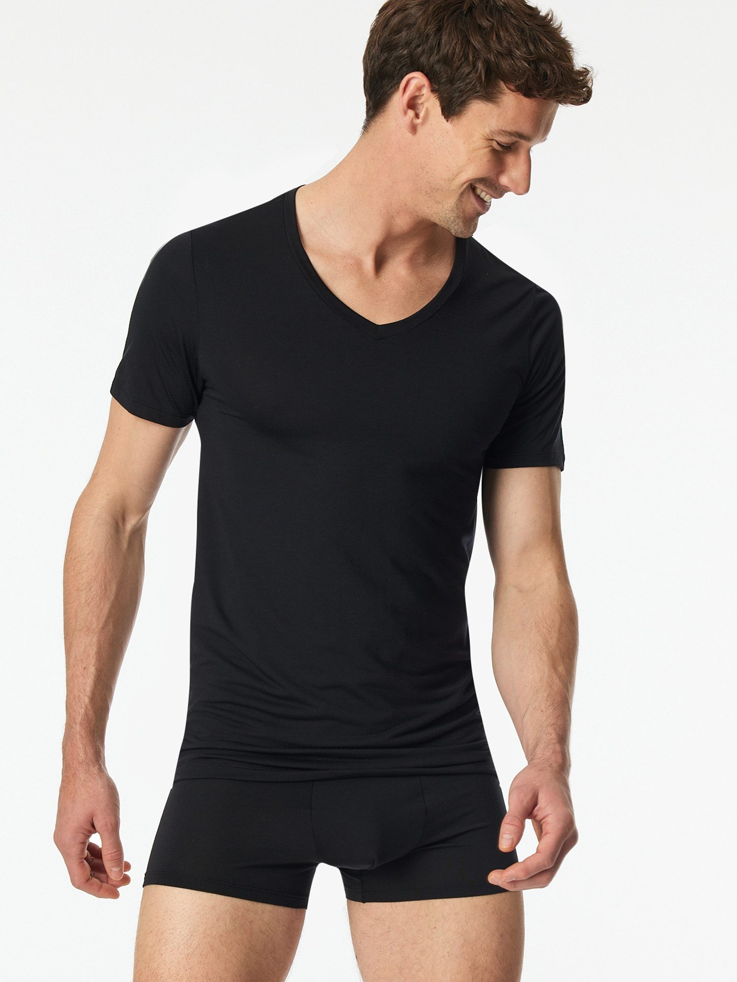 Schiesser T-Shirt Premium Modal unterziehshirt unterhemd kurzarm günstig online kaufen