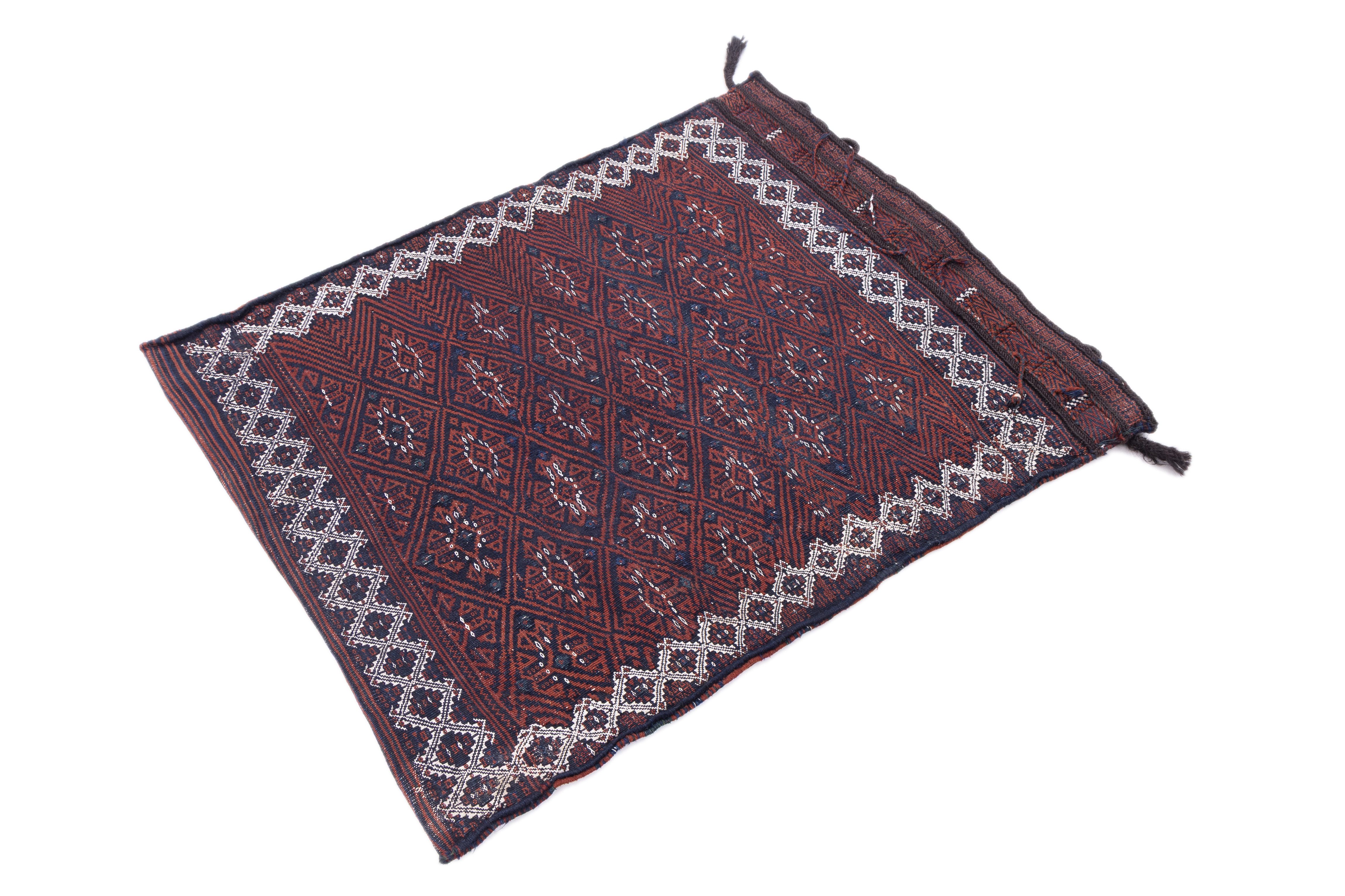 CABBEL Orientteppich Kelim Khorjin Teppich 88x110 cm handgewebt Wolle Persien Unikat, rechteckig, Höhe: 4 mm, Unikat; handgewebt; beidseitig nutzbar