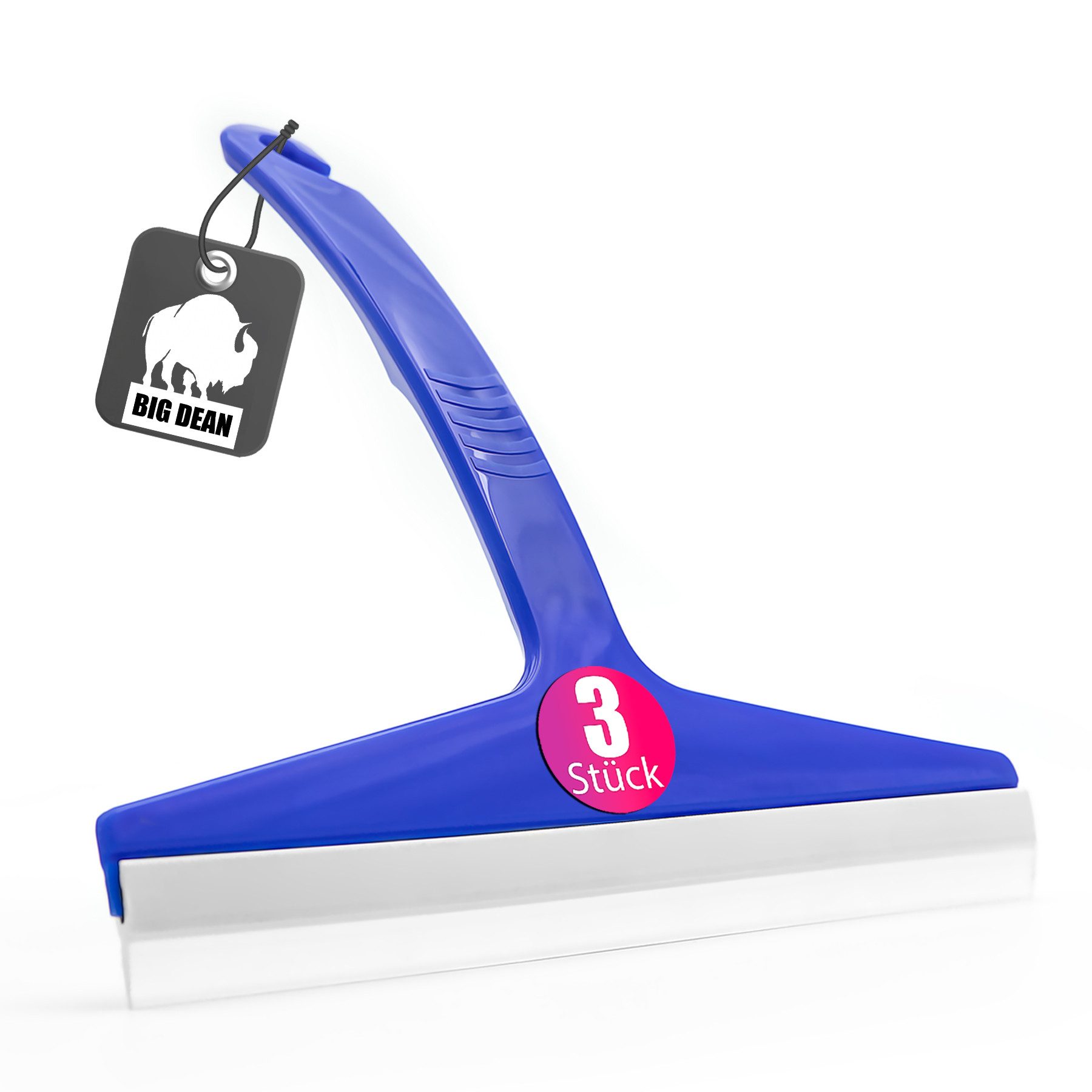 BigDean Duschabzieher Silikon 3 Stück Abzieher für die Dusche in blau Made günstig online kaufen