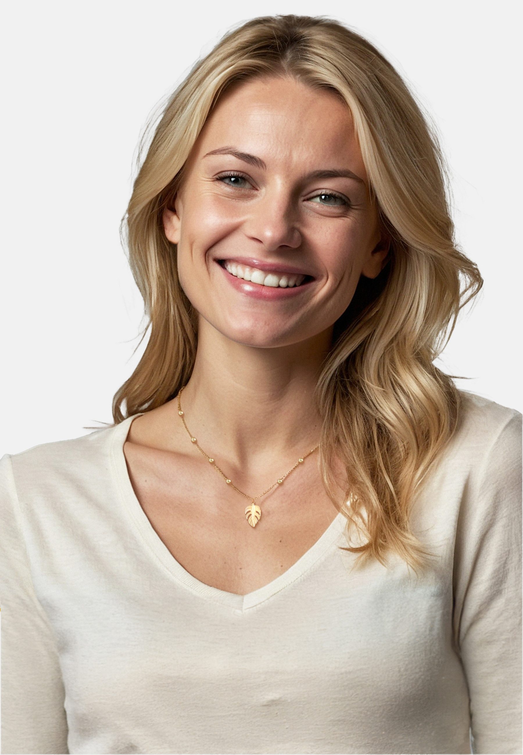 Sofia Milani Kette mit Anhänger Blatt günstig online kaufen