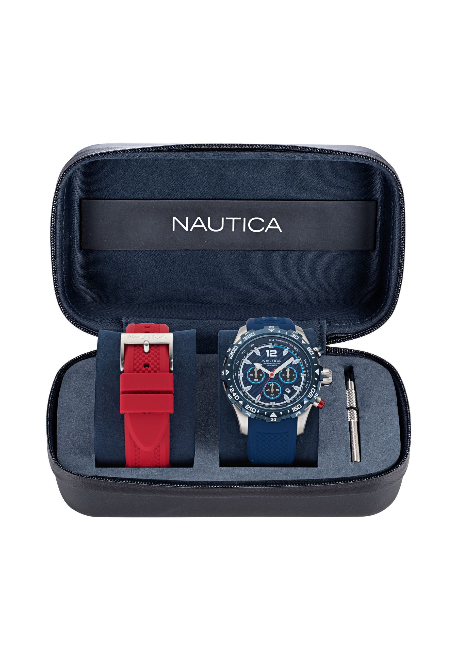 NAUTICA Quarzuhr NST, (1-tlg., This product is a set), Quartz Analog