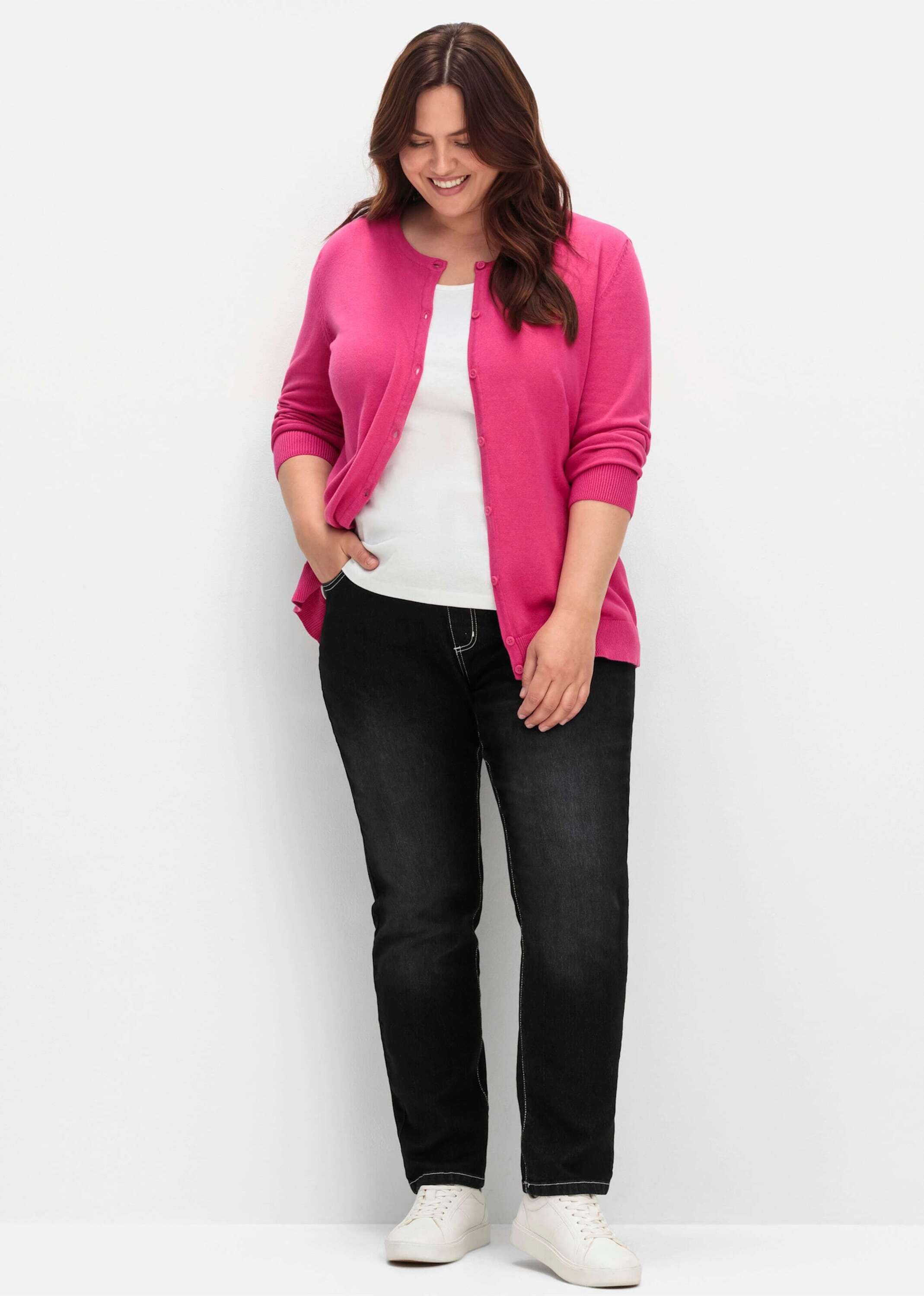 Sieh an! Strickjacke Strickjacke Langarm