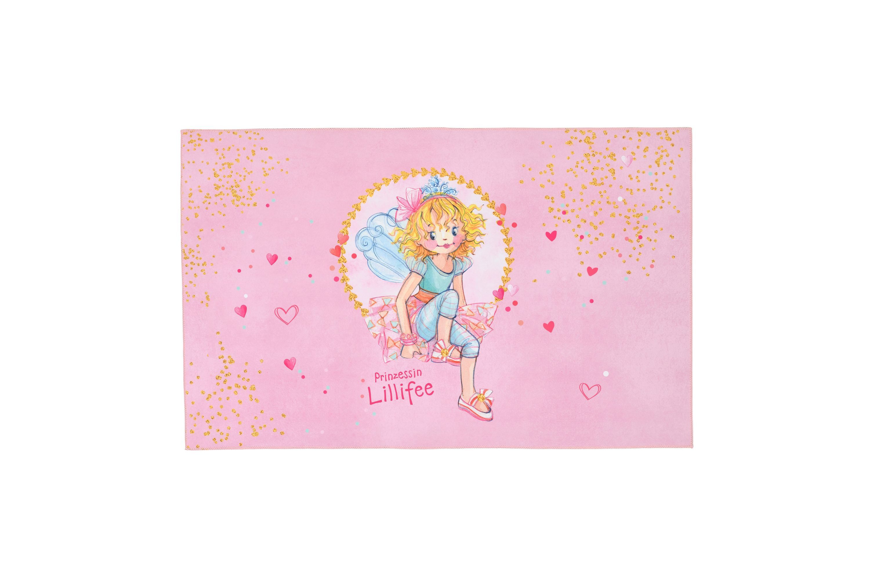 Prinzessin Lillifee Kinderteppich Prinzessin Lillifee pink, Höhe: 6 mm
