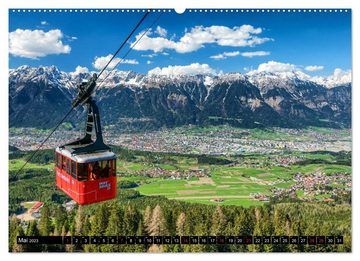 CALVENDO Wandkalender Innsbruck - Stadt in den AlpenAT-Version (Premium, hochwertiger DIN A2 Wandkalender 2023, Kunstdruck in Hochglanz)