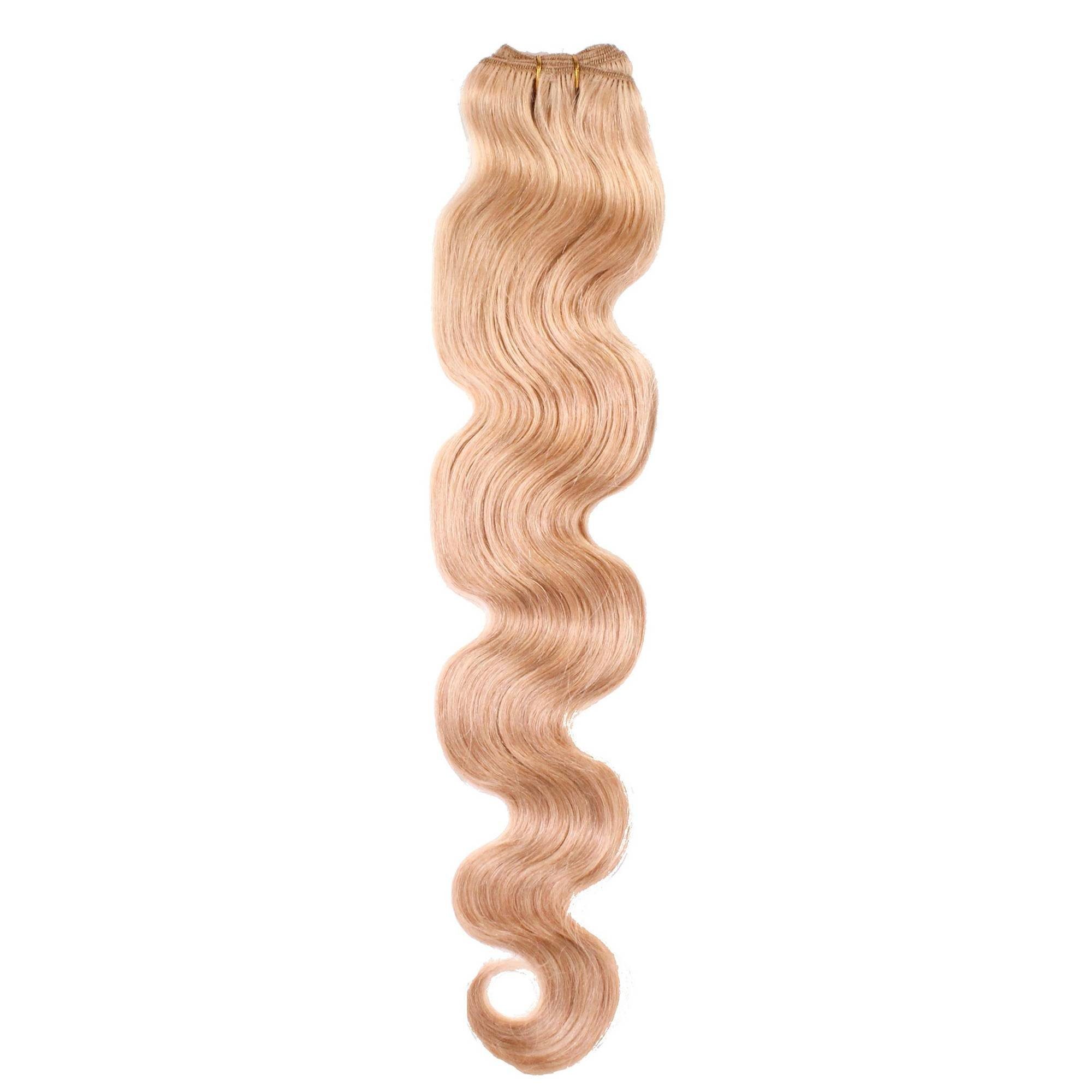 hair2heart Echthaar-Extension Gewellte Echthaartresse #9/1 Lichtblond Asch 40cm