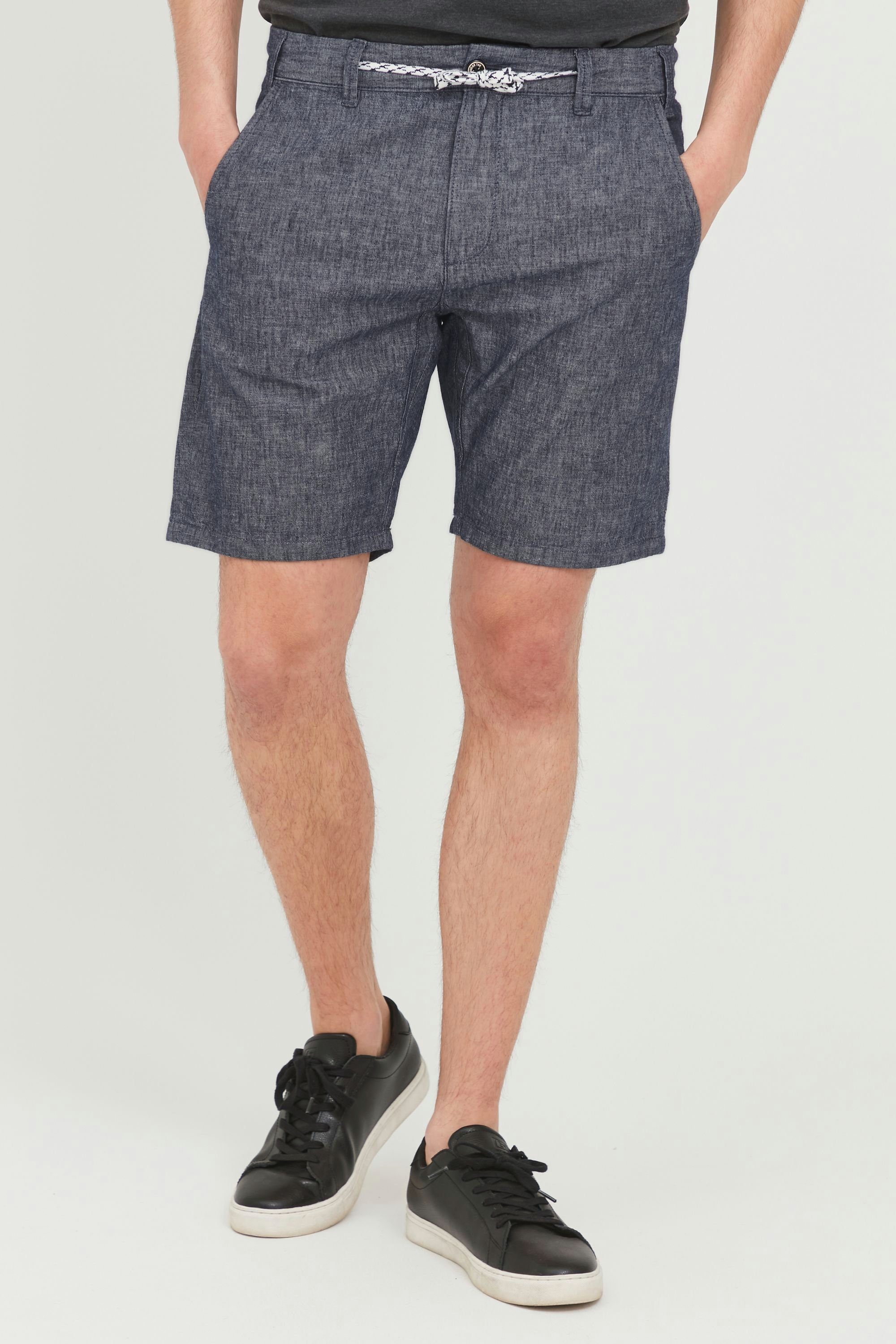 Indicode Shorts IDGalgo kurze Hose aus Leinenqualität Navy (400) | Shorts