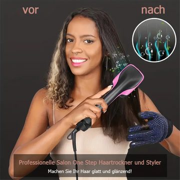 Bifurcation Glätt- und Lockenstab All-in-One-Haarglätter, Nass- und Trockenhaar-Stylingbürste