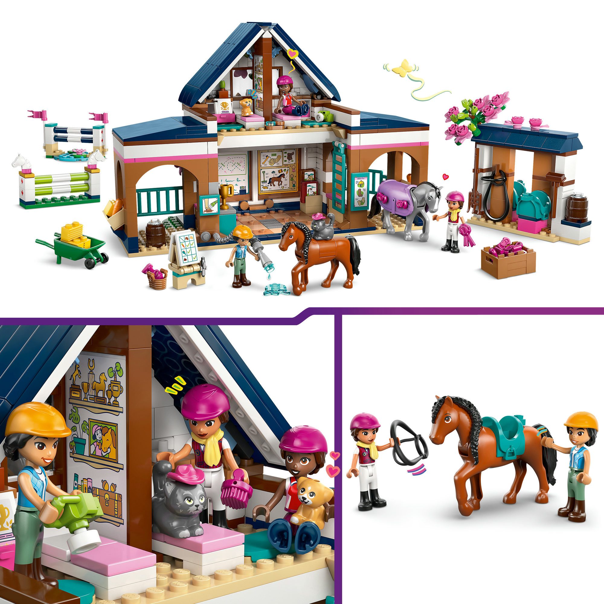 LEGO® Pferdestall und Reitschule (42688), LEGO Friends Konstruktionsspielsteine, (735 St), Made in Europe – Bild 4 von 5