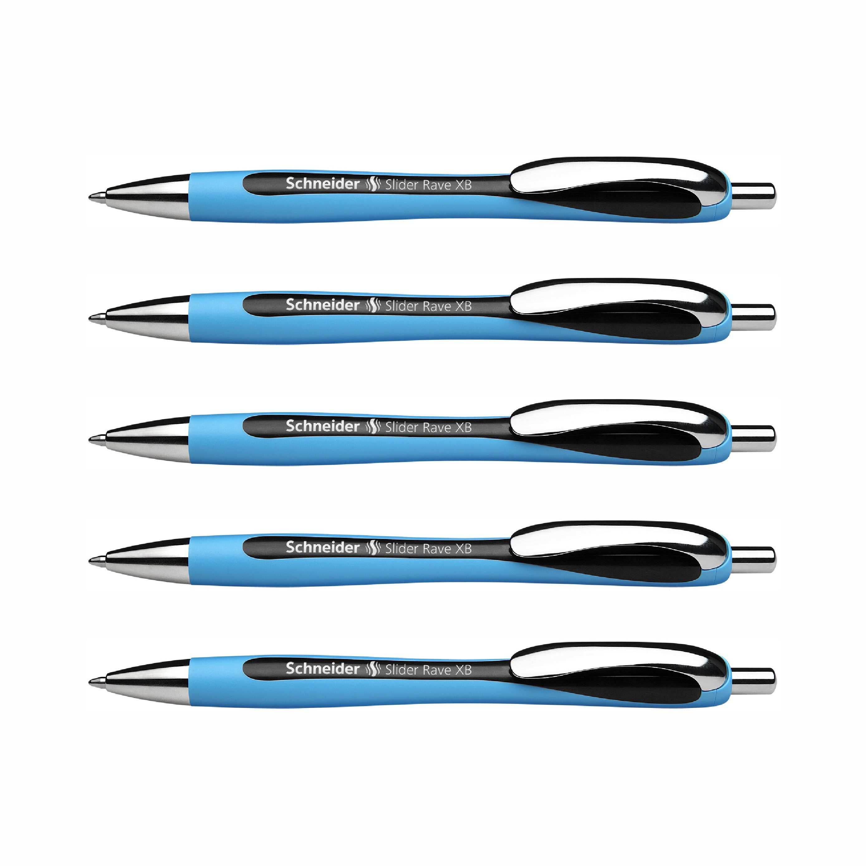 Schneider Kugelschreiber Slider Rave XB 5er-Pack