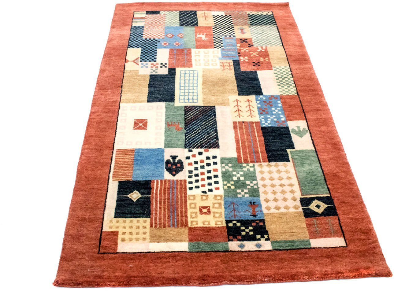 Wollteppich Loribaft Teppich handgeknüpft mehrfarbig, morgenland, rechteckig,  Höhe: 18 mm, handgeknüpft, Hochwertig und aufwändig gefertigt