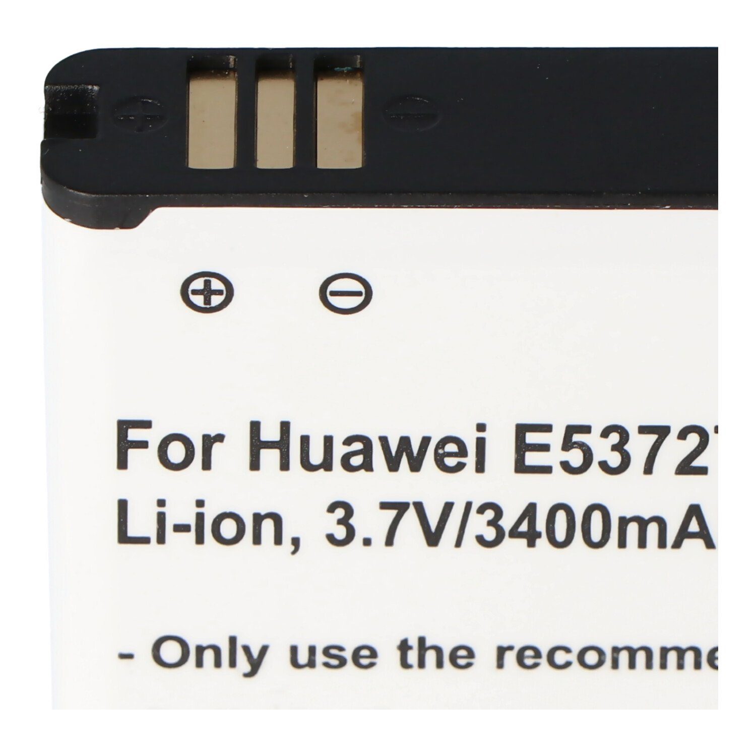 Akku 3,7V, Li-Ion, (3,7 E5372S, Akku E5372T, passend Huawei 3400 für 3400mAh, AccuCell V) mAh 12,6Wh