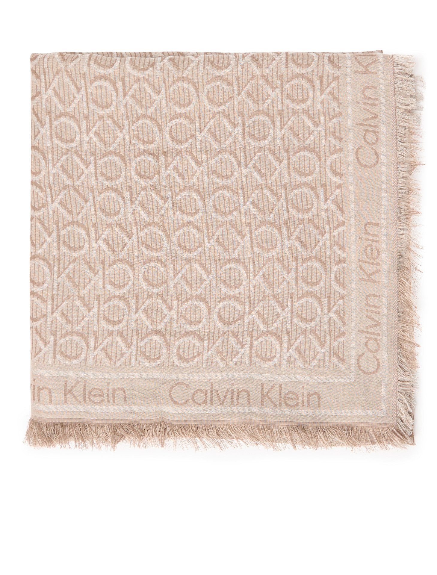 Calvin Klein Modeschal Monogram Jaquard Schal, günstig online kaufen