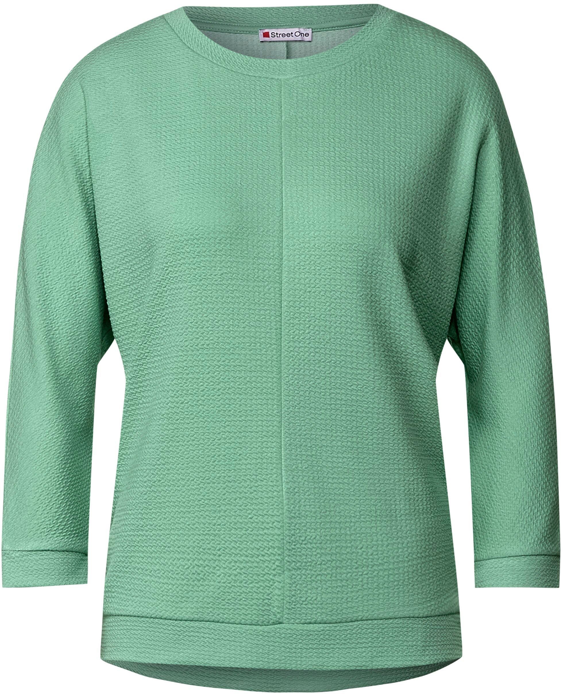 STREET ONE 3/4-Arm-Shirt mit haptisch mint Struktur angenehmer clary