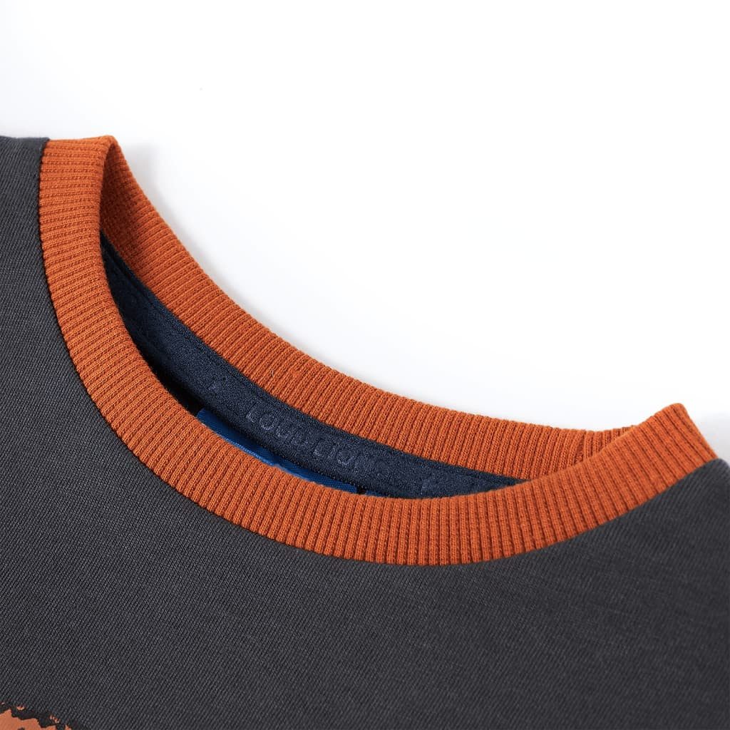 vidaXL Langarmshirt Kinder-Langarmshirt Anthracite 116