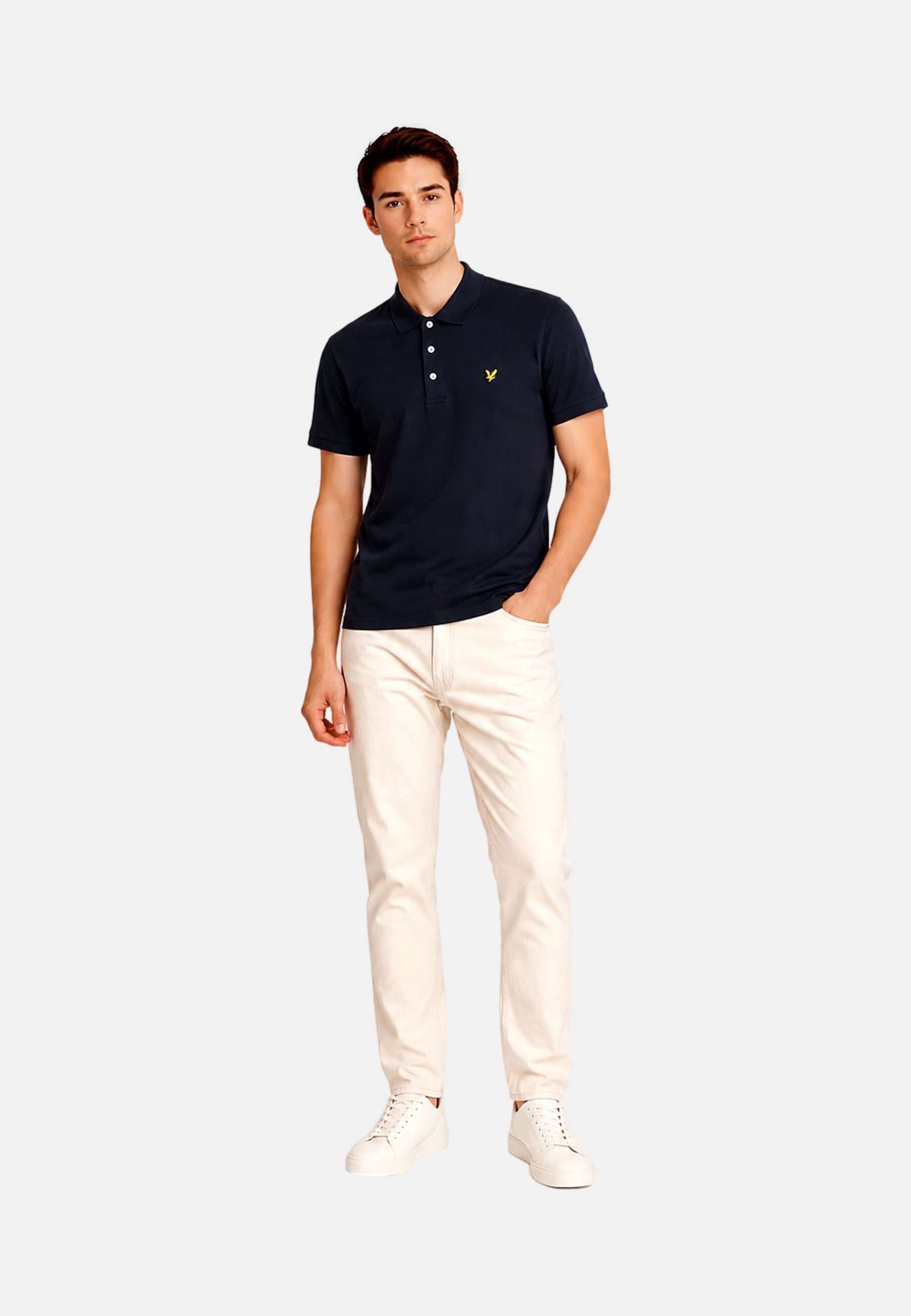 Lyle & Scott Poloshirt Poloshirt Kurzarmshirt mit Polokragen (1-tlg., 1)