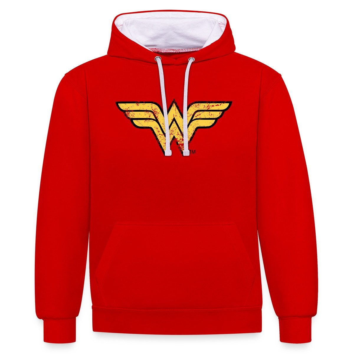 Spreadshirt Hoodie DC Comics Justice League Wonder Woman Unisex Kontrast Hoodie (1-tlg)