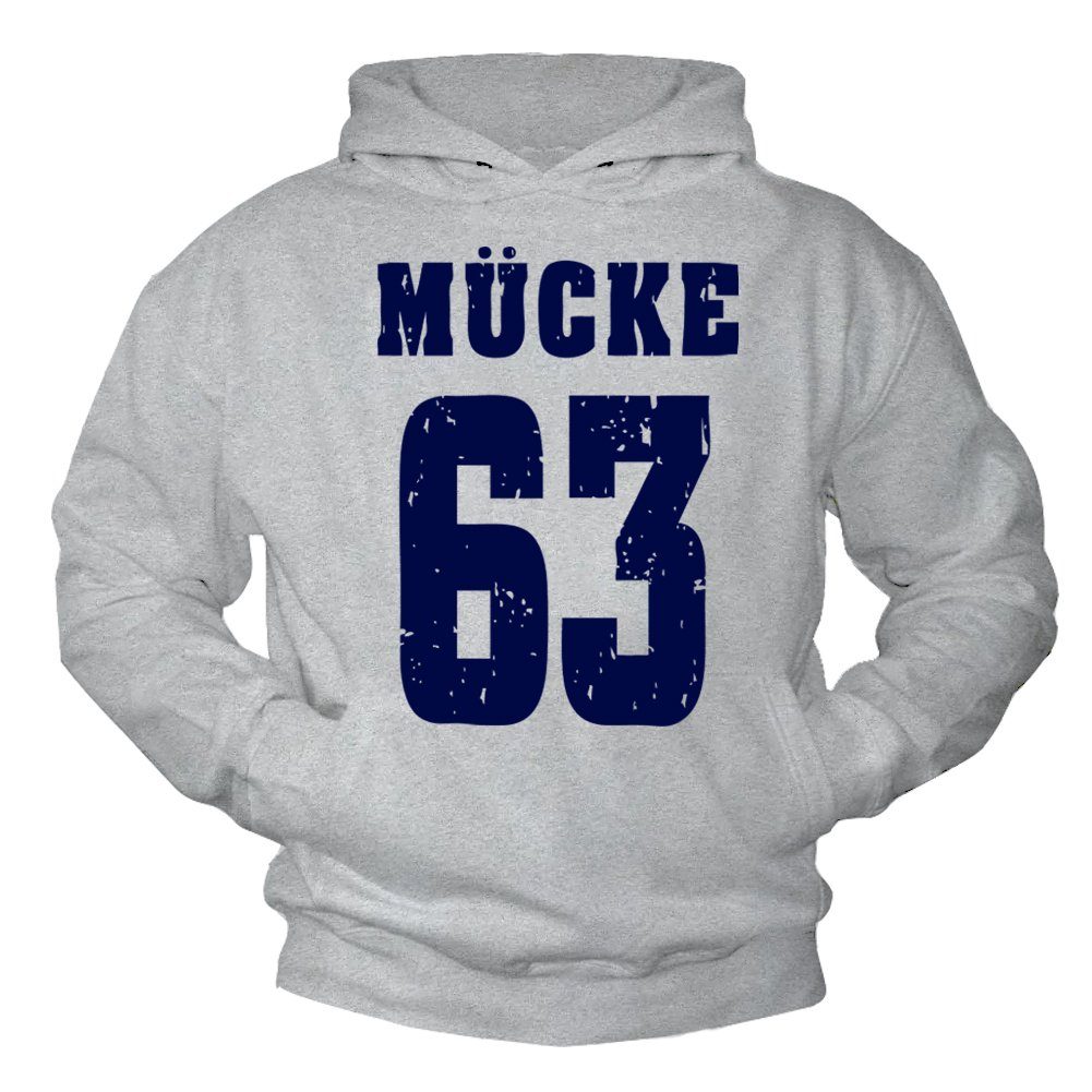Kapuzenpullover Männer Pullover Mücke 63 Hoodie Sweatshirt mit Kapuze Herren