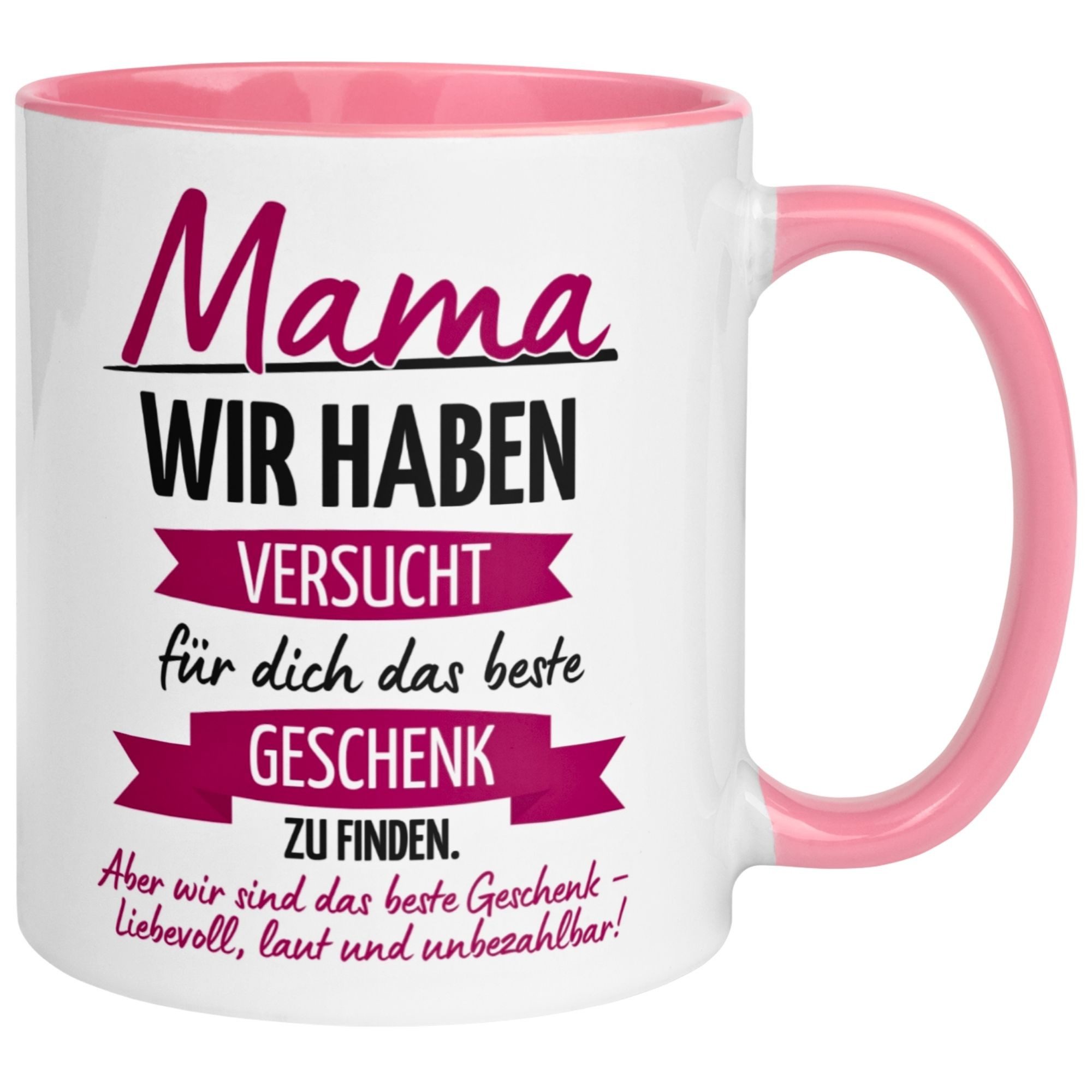Momentals Tasse Mama – „Versucht das beste Geschenk zu finden“ – Beste Mama Geschenk, Gratis Versand · Links-&Rechtshänder · Spülmaschinenfest