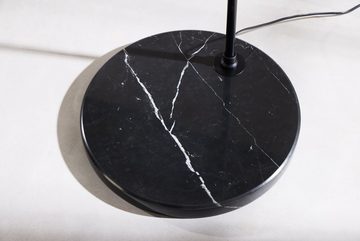 riess-ambiente Bogenlampe COCOONING 205cm schwarz, ohne Leuchtmittel, Wohnzimmer · Kugel · Marmor · Metall · Modern