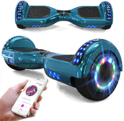 HITWAY Balance Scooter 6.5 Zoll Hoverboard700W RGB LED-Leuchten, Bluetooth-Lautsprecher, 15,00 km/h