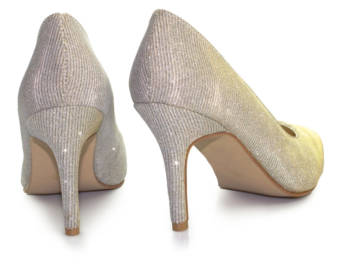 White Lady 938 ivory-gold - Glitter Pumps Pumps
