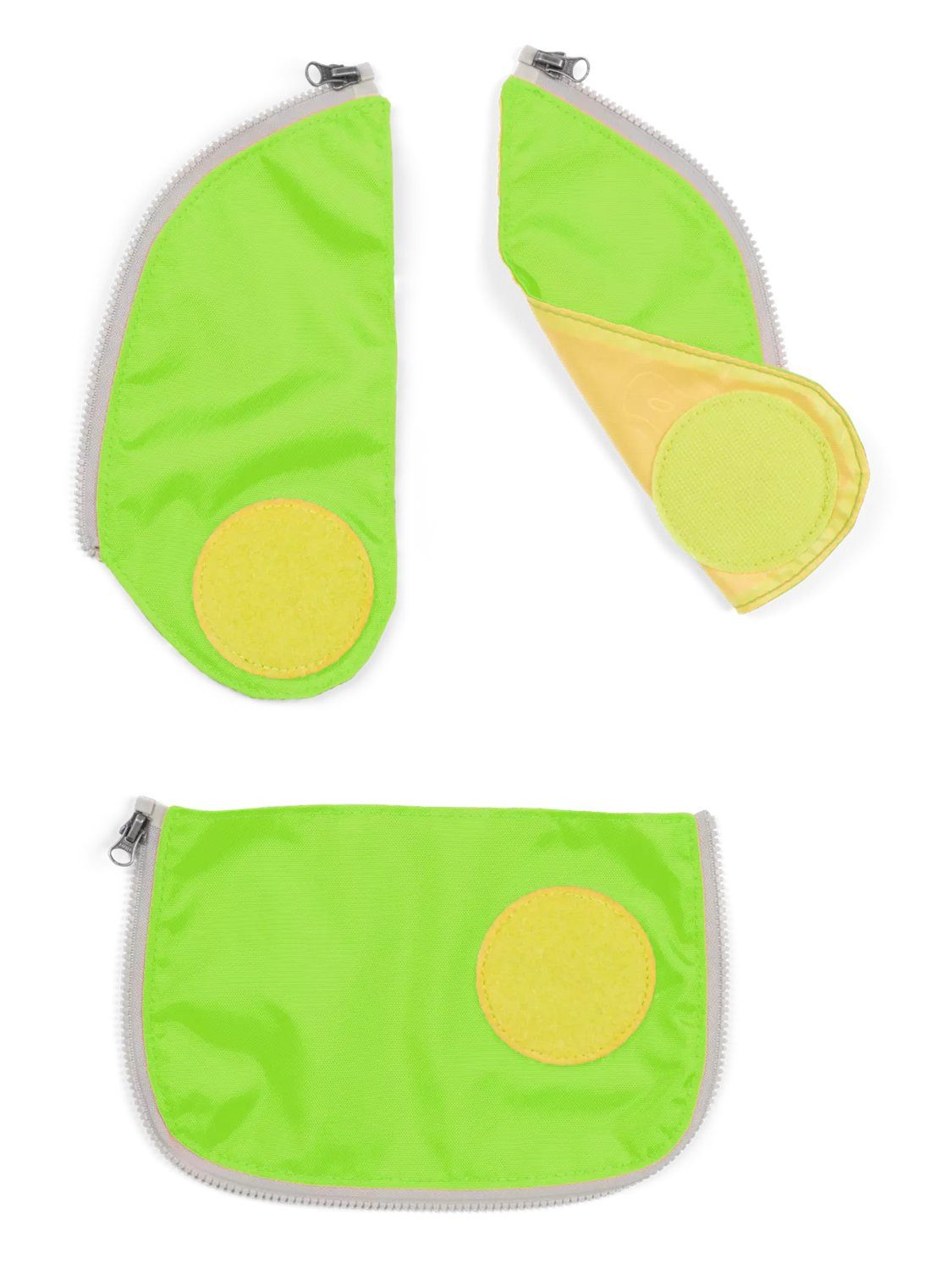 ergobag Schulranzen cubo Sicherheitsset (3-tlg., 3-teiliges Set), reflektierend