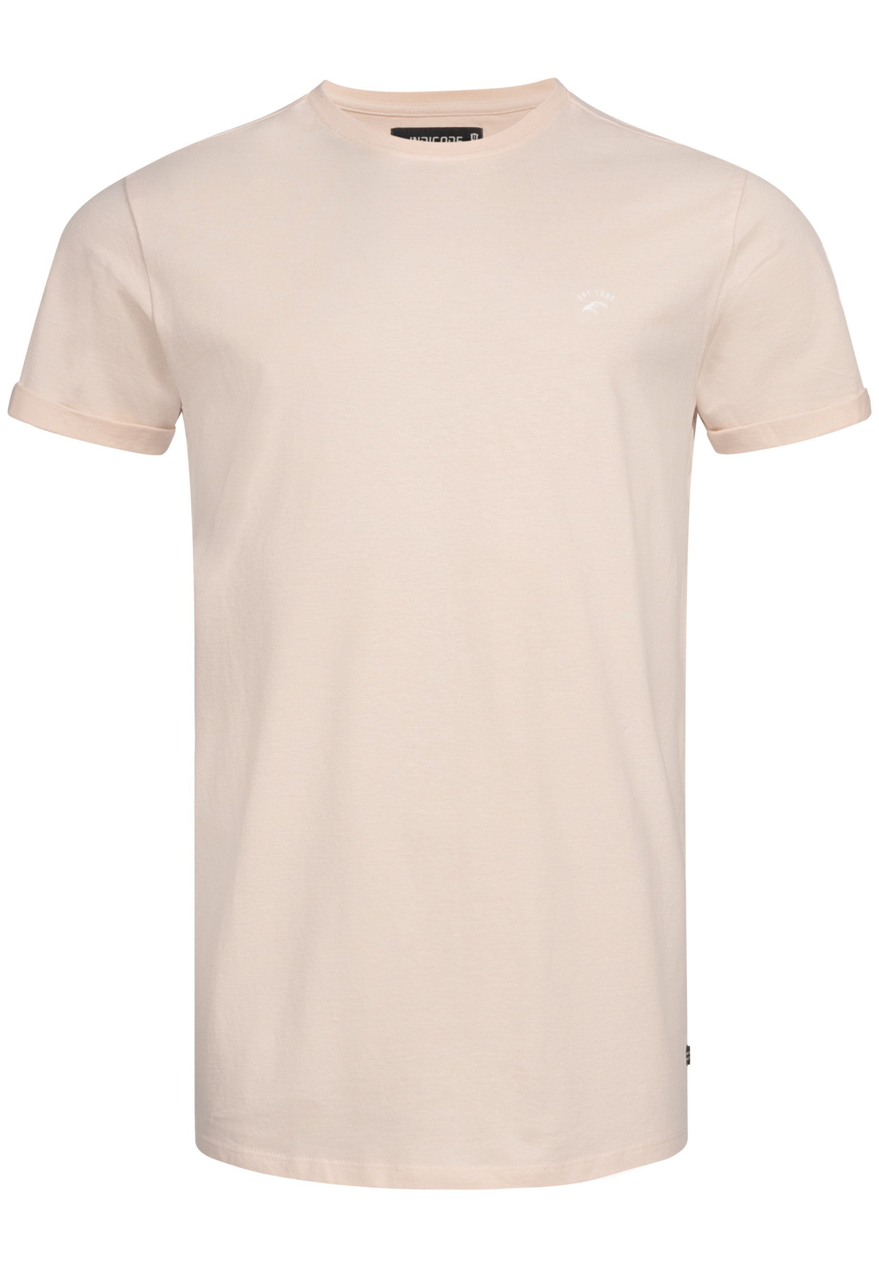 Indicode T-Shirt Kloge mit dezentem Label-Detail günstig online kaufen