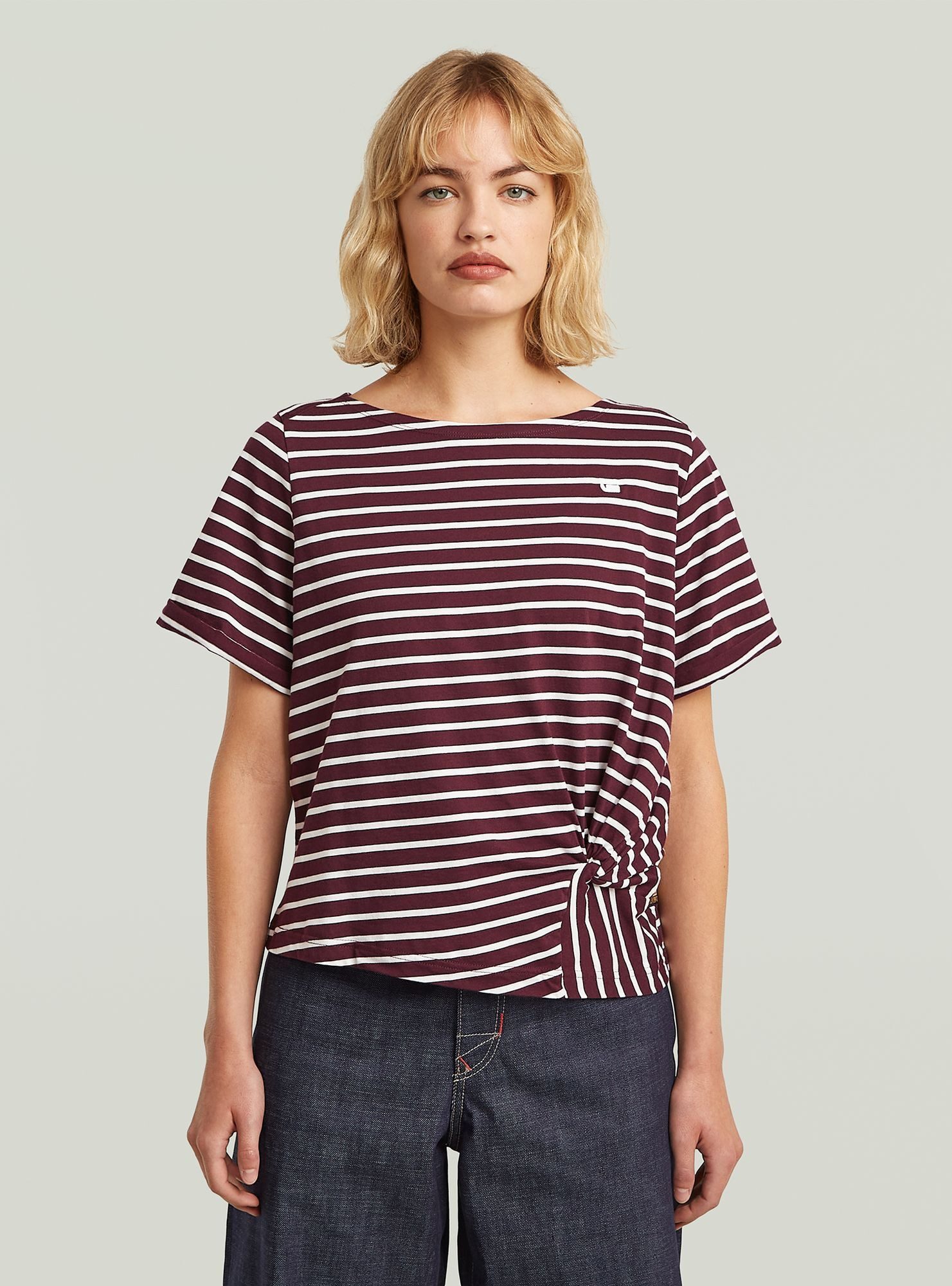 G-STAR T-Shirt Striped Knot T-Shirt