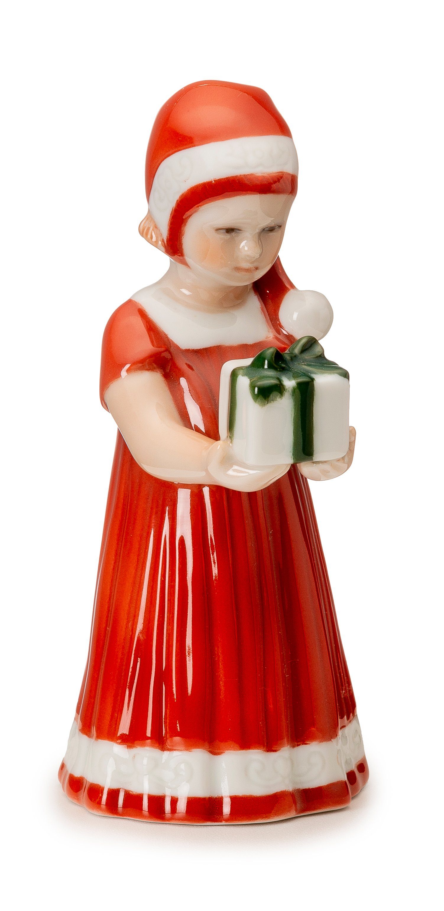 ROYAL COPENHAGEN Dekofigur Royal Copenhagen Weihnachten 'Elsa mit Mini-Geschenk - rot'