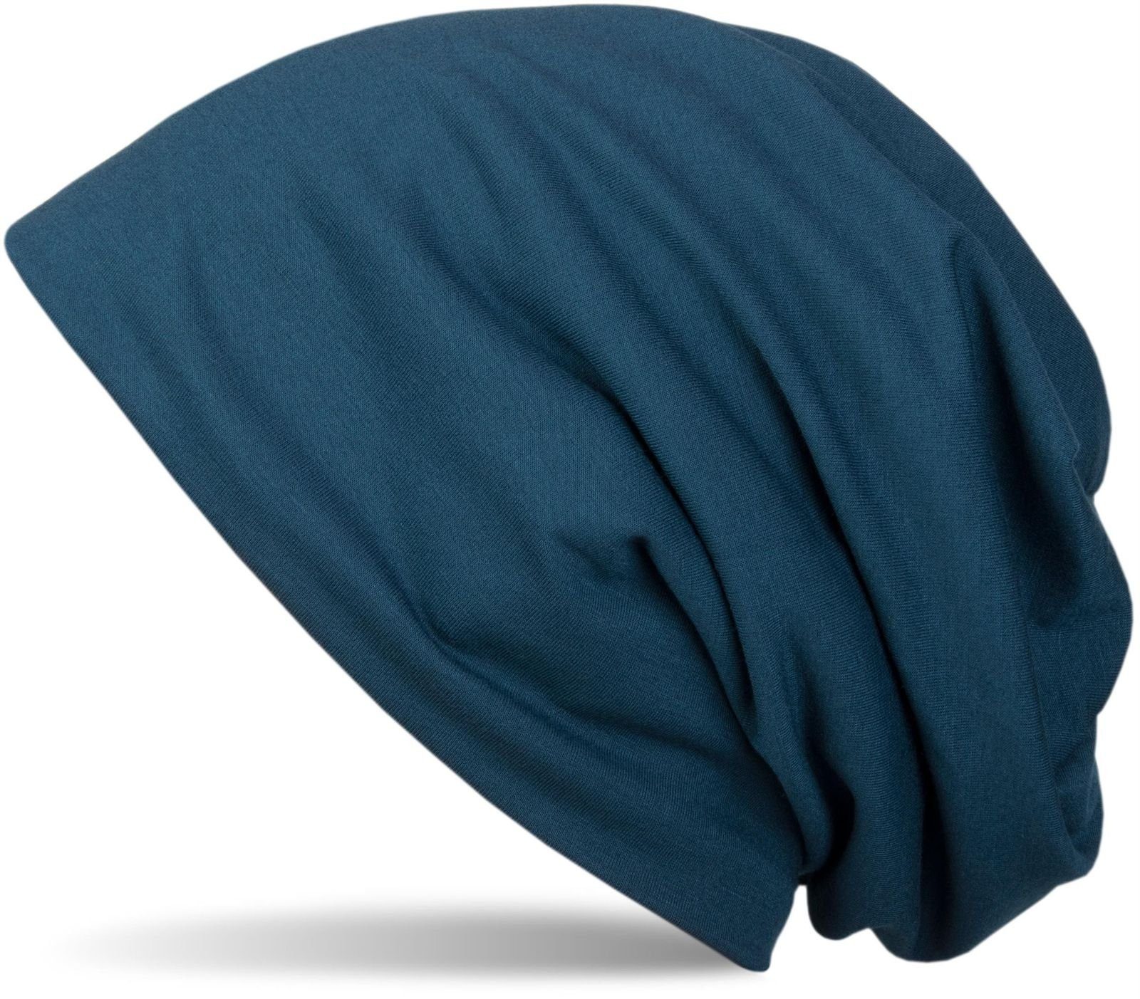 styleBREAKER Beanie Blau-Petrol Mütze Fleece (1-St) mit Unifarbene Beanie