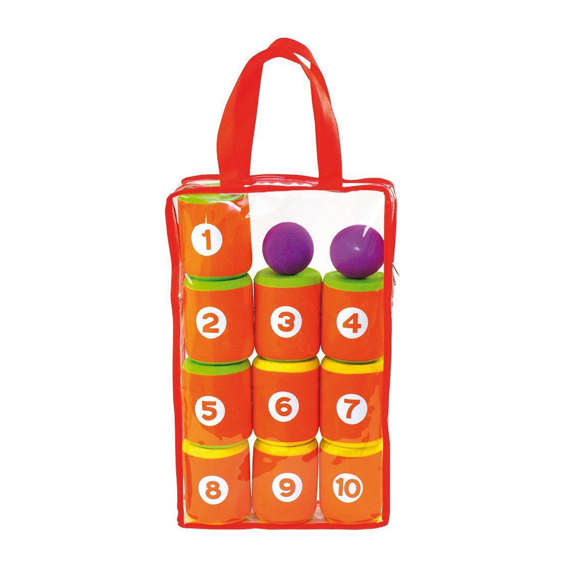 EDUPLAY Spielzeug-Gartenset Dosenwurfspiel aus Schaumgummi, 10 Dosen Ø 7,5 günstig online kaufen