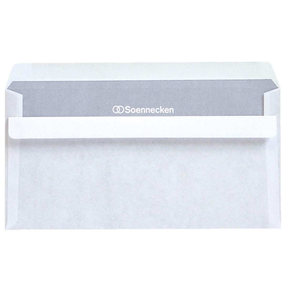 Soennecken Briefumschlag Soennecken Briefumschlag 2921 DL 75g oF sk weiß 1.000 St./Pack.