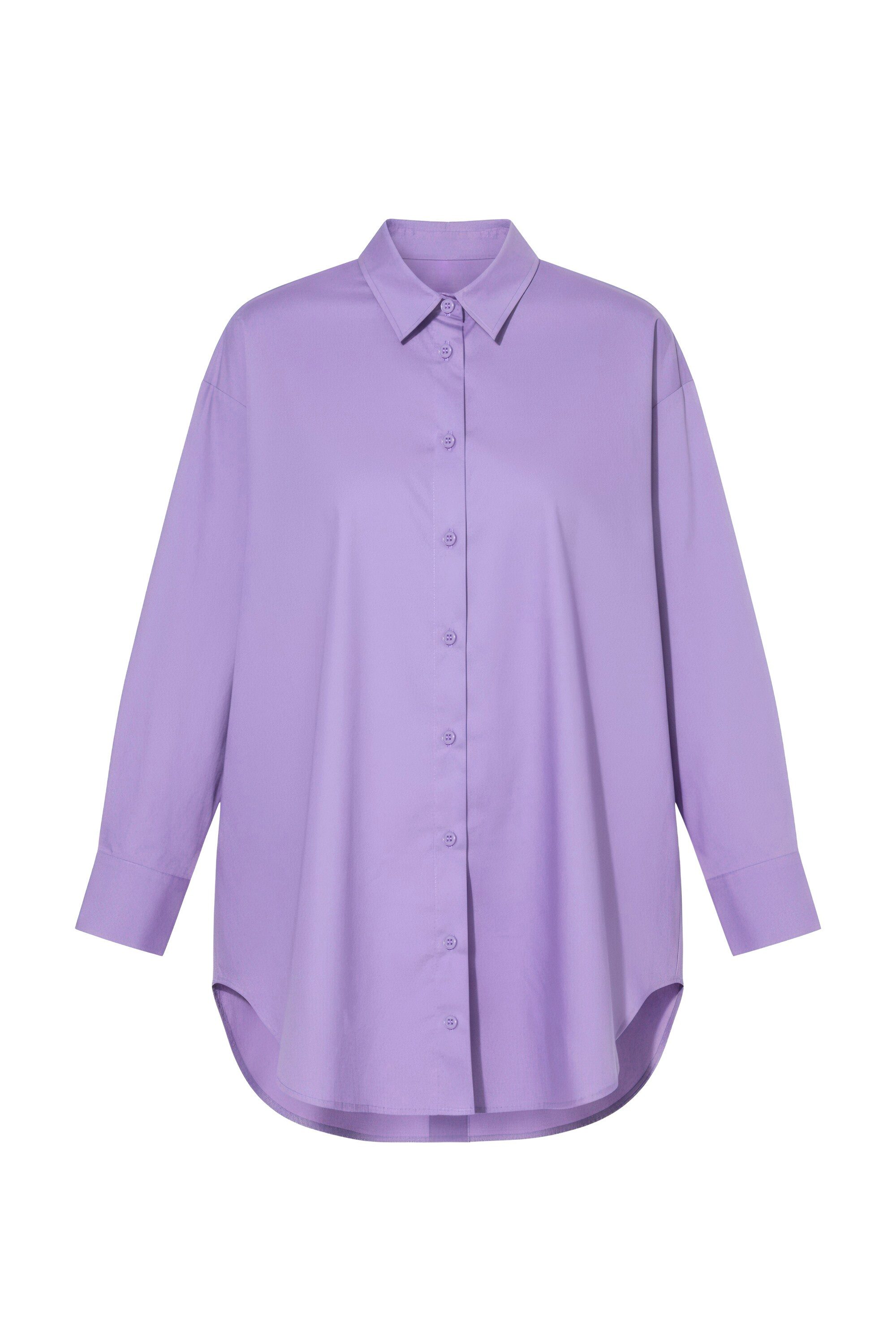Studio Untold Hemdbluse Bluse oversized Rücken-Knopfleiste Langarm