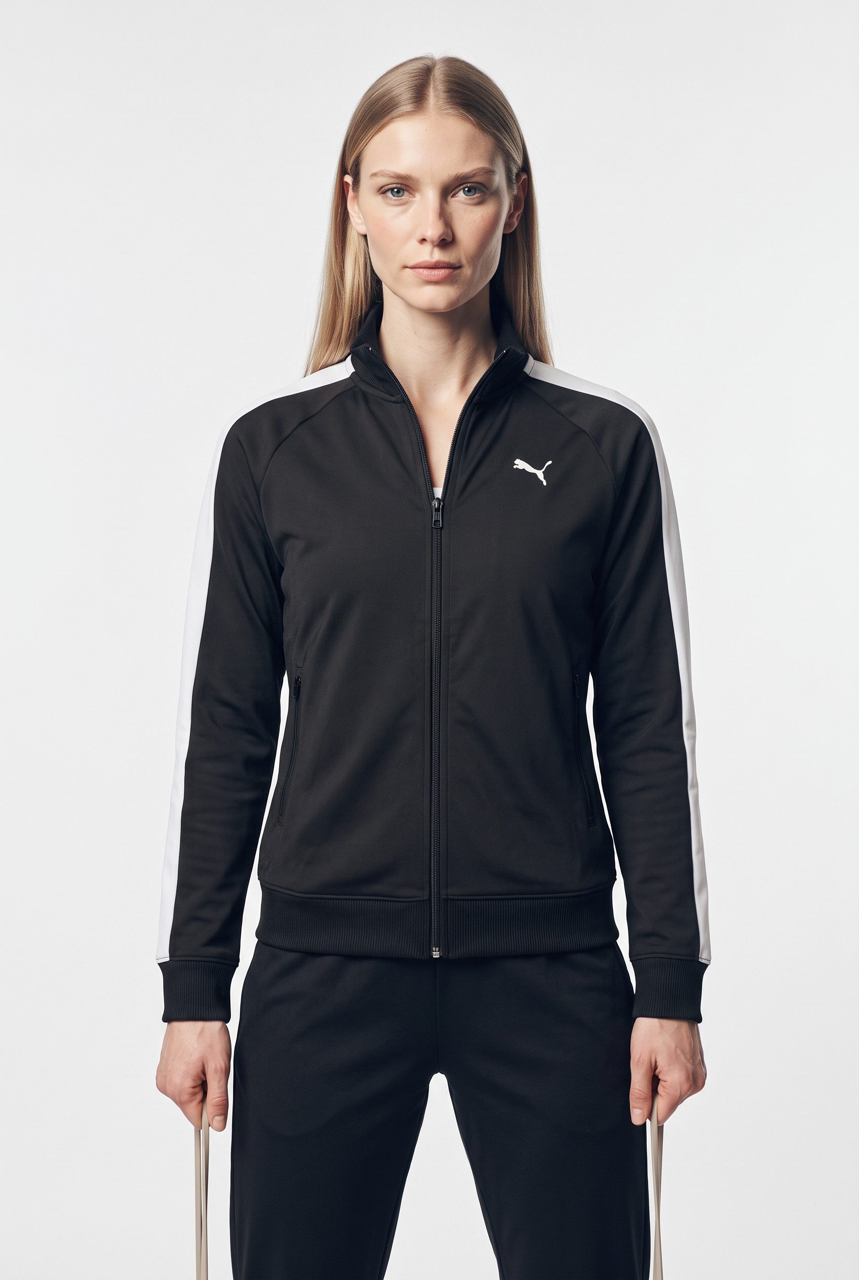 PUMA Trainingsjacke T7 FOUNDATION POLY TRACK JACKET mit Stehkragen, mit Reißverschluss, ohne Kapuze, Regular Fit