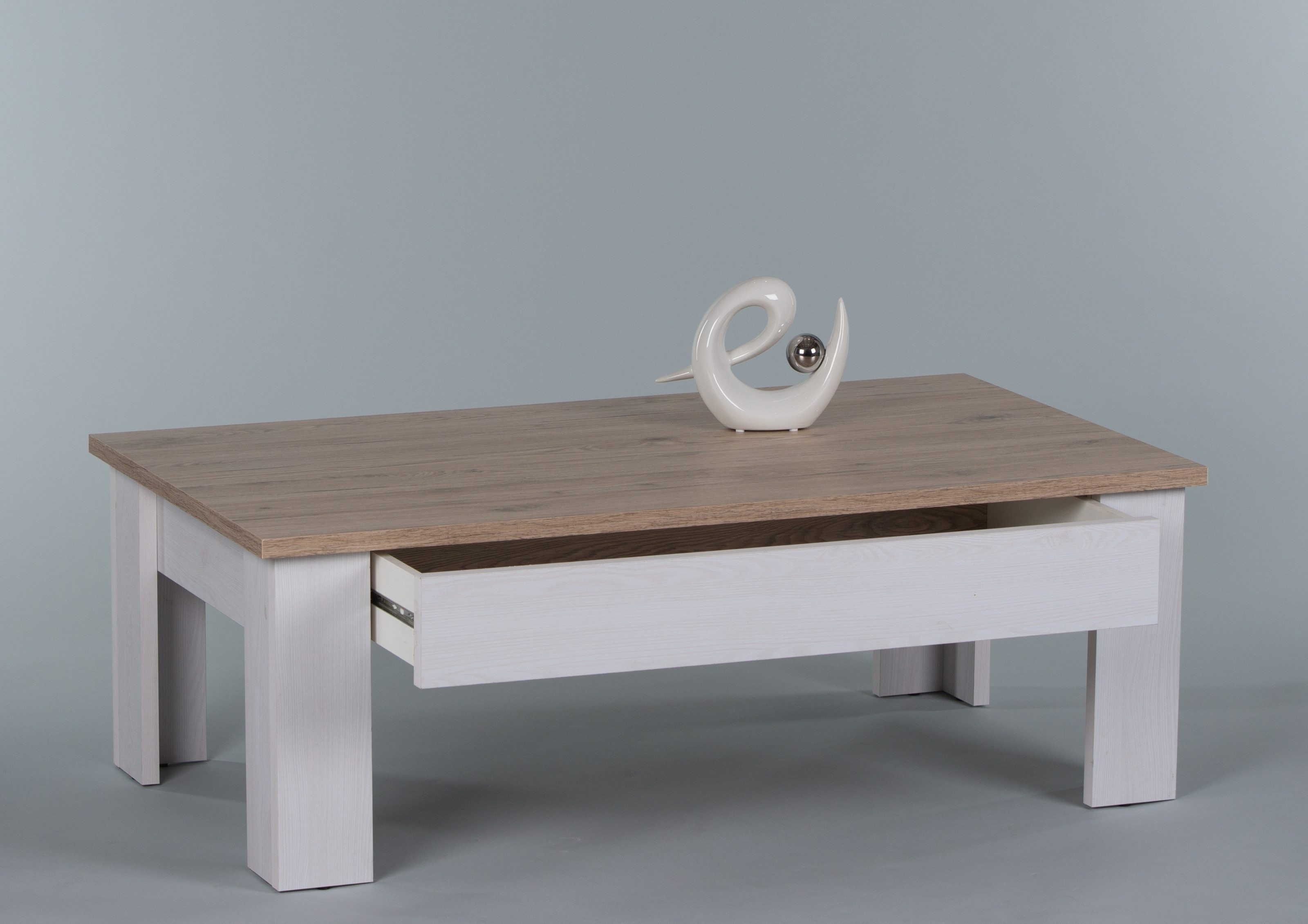 freiraum Couchtisch Romance Light, in San Remo hell, Melamin - 115x40x65cm günstig online kaufen