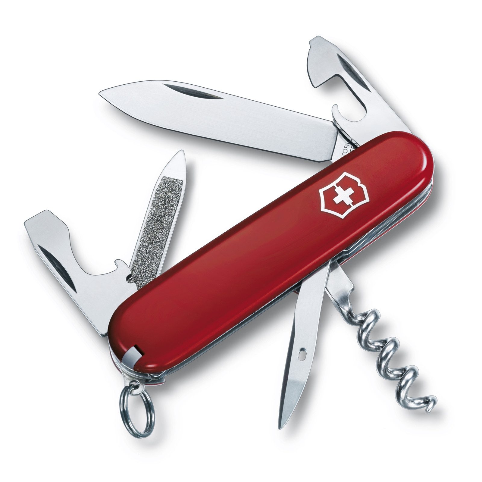 Victorinox Taschenmesser Taschenmesser Sportsman, (Stück, 1 St., 1 Taschenmesser), Multitool 12 Funktionen