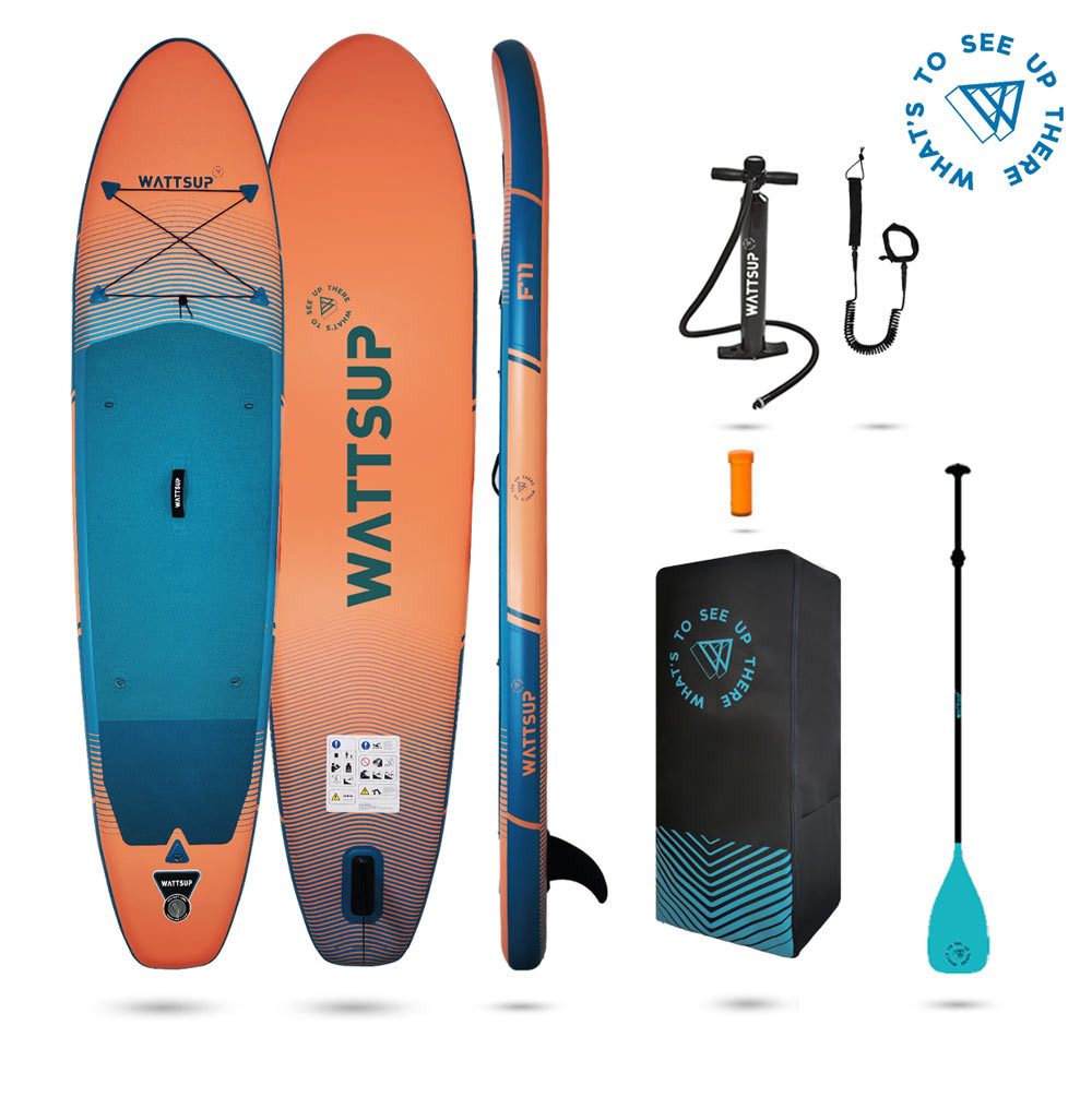SUP-Board WattSUP F11 SUP Board Stand Up Paddle Surf-Board Paddel ISUP 335x81cm