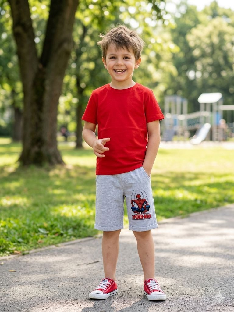 Spiderman Bermudas Spider-Man Jungen Bermudashorts Sommerhose kurze Hose Jungen kurze Sommer Hose Spiderman