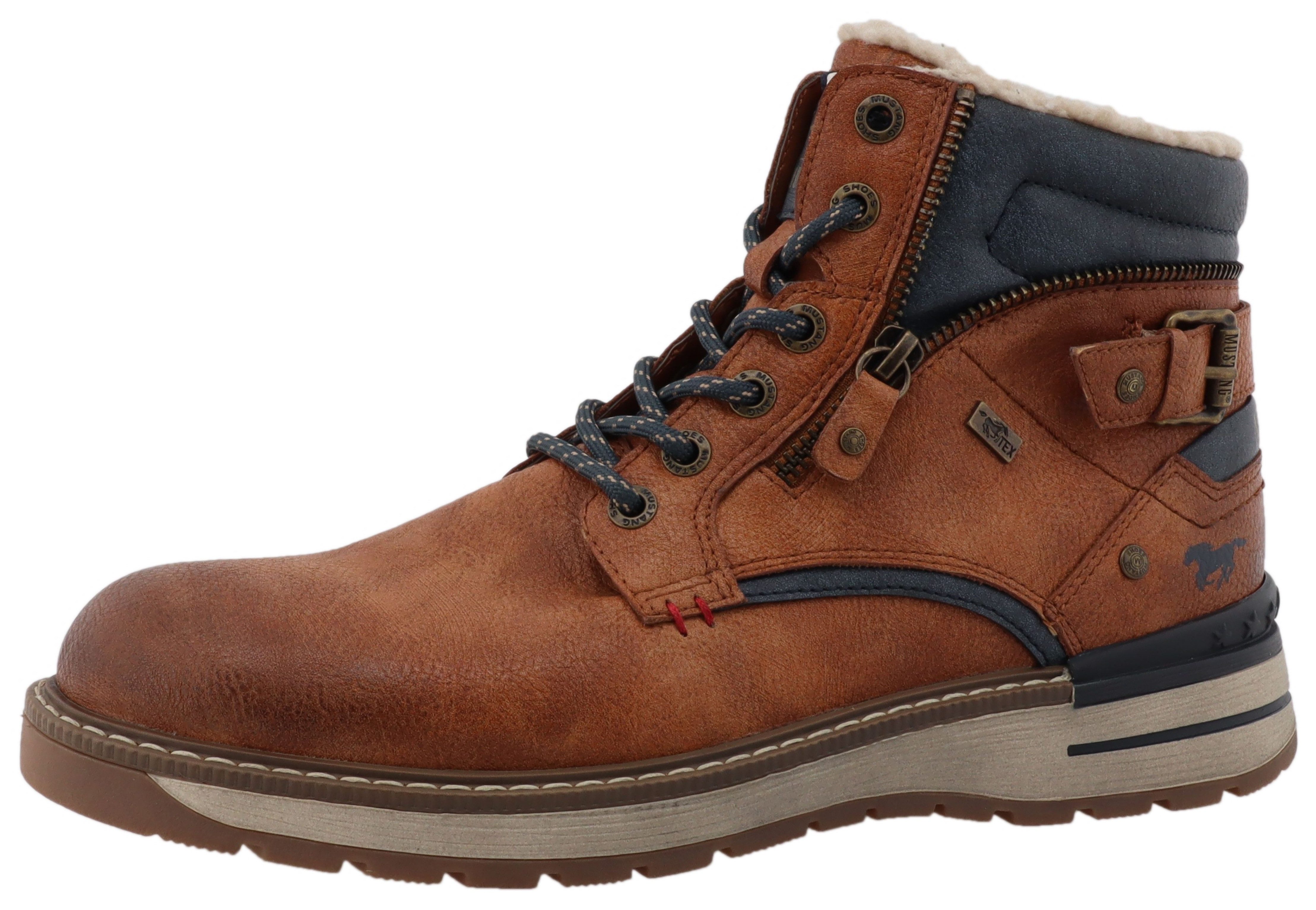 Mustang Shoes Maril Winterboots Workerboots, Schnürboots mit TEX-Ausstattun günstig online kaufen