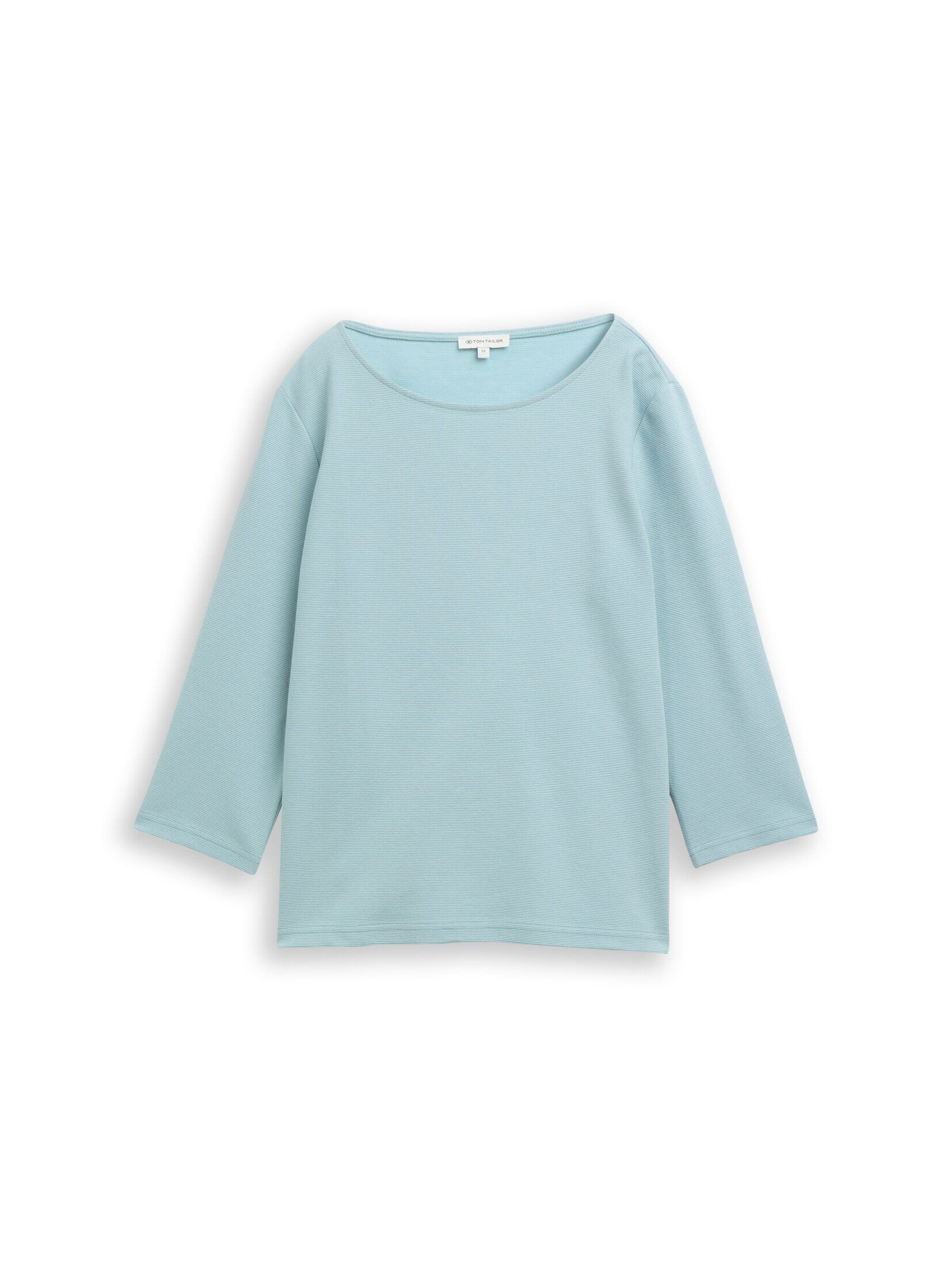 TOM TAILOR 3/4-Arm-Shirt T-Shirt Langarmshirt mit Ottoman-Struktur günstig online kaufen