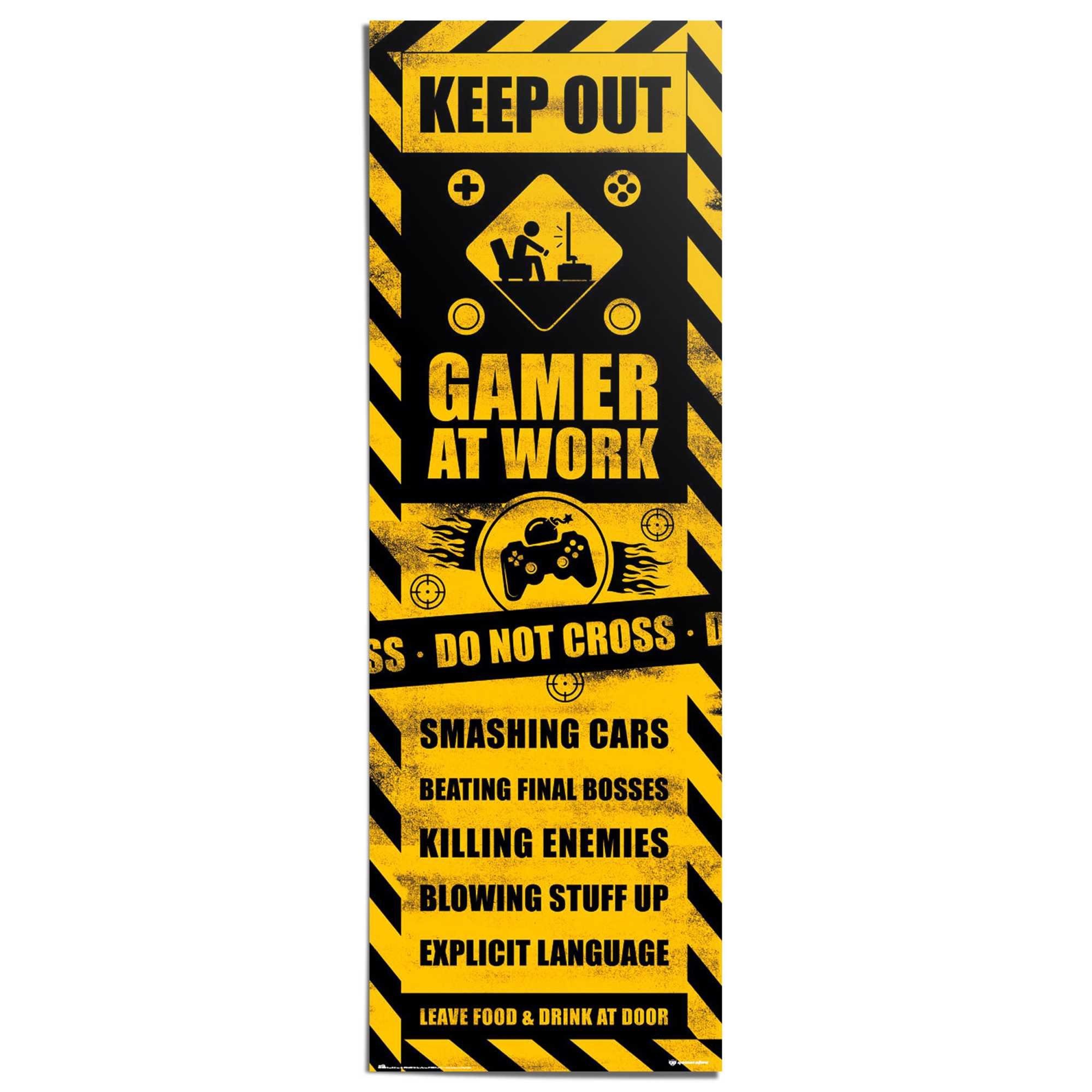 Reinders! Poster Gaming Caution günstig online kaufen